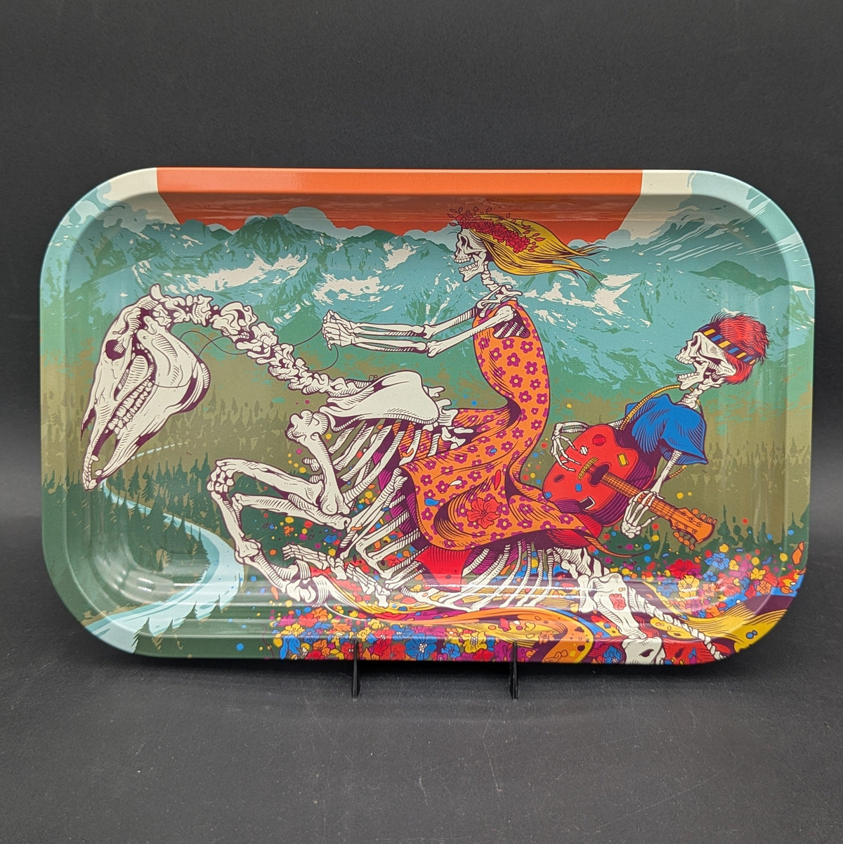 Grateful Dead x Pulsar Metal Rolling Tray | Dead Horse | 11"x7"-Avernic Smoke Shop