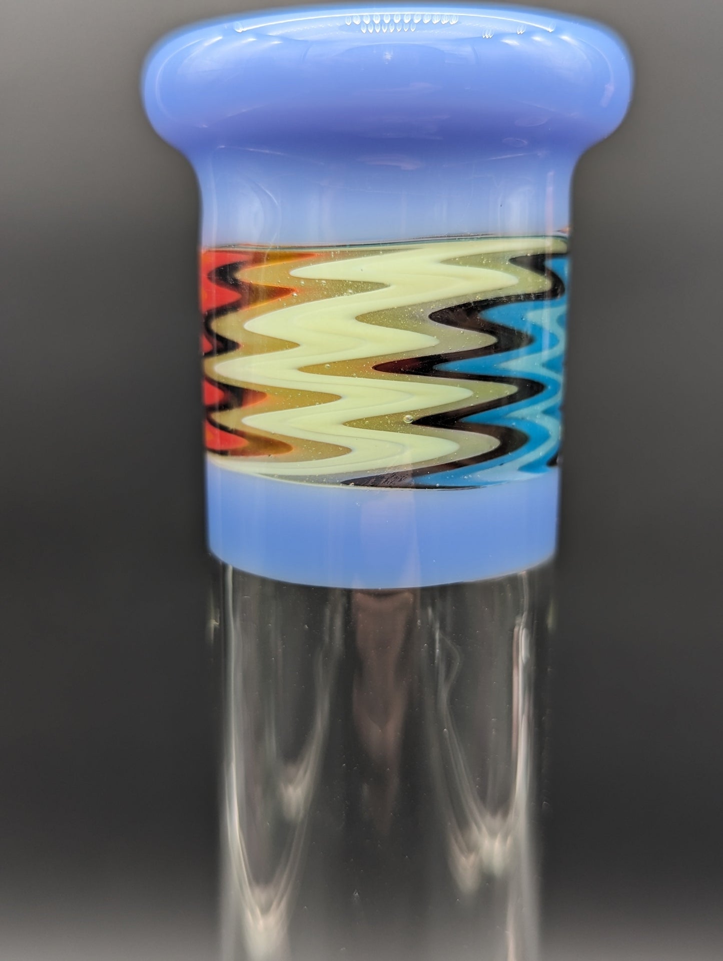Greek Glass 14" Wig Wag Gridded Inline