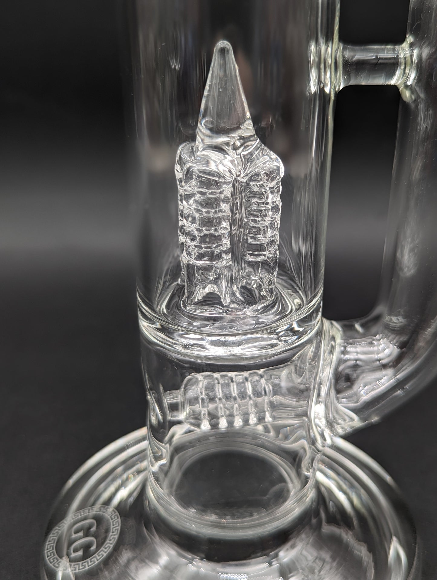 Greek Glass 16" Inline to Inverted 4 Tube