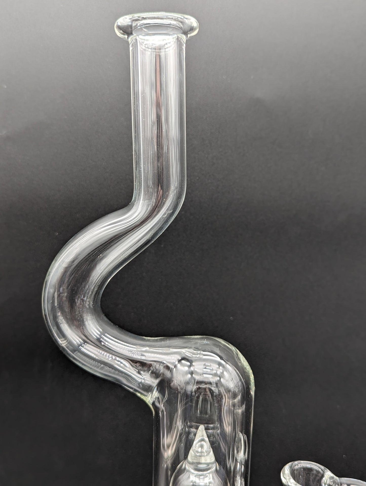 Greek Glass 17" Natty Neck Inline Dome