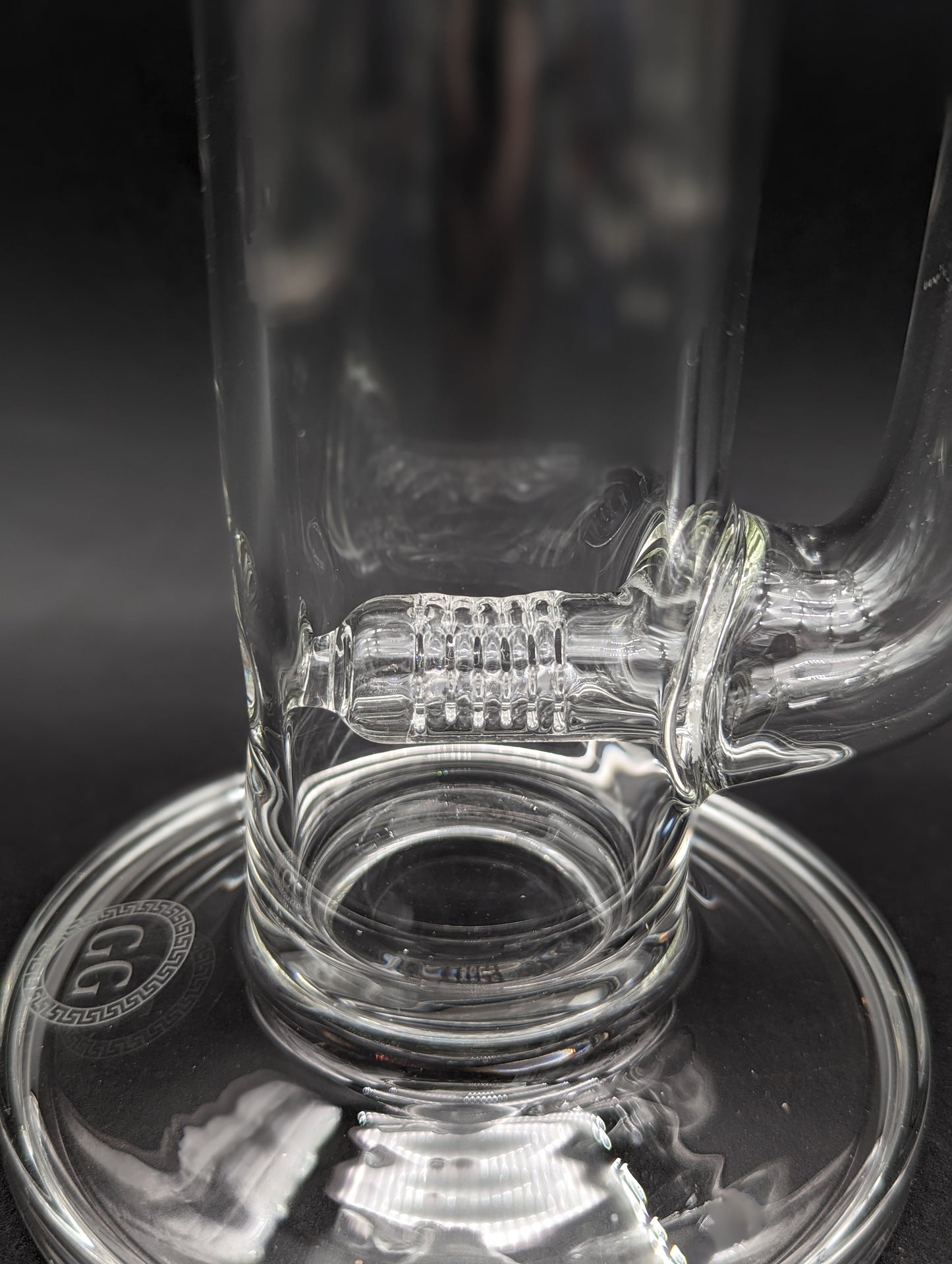 Greek Glass 17" Natty Neck Inline Dome