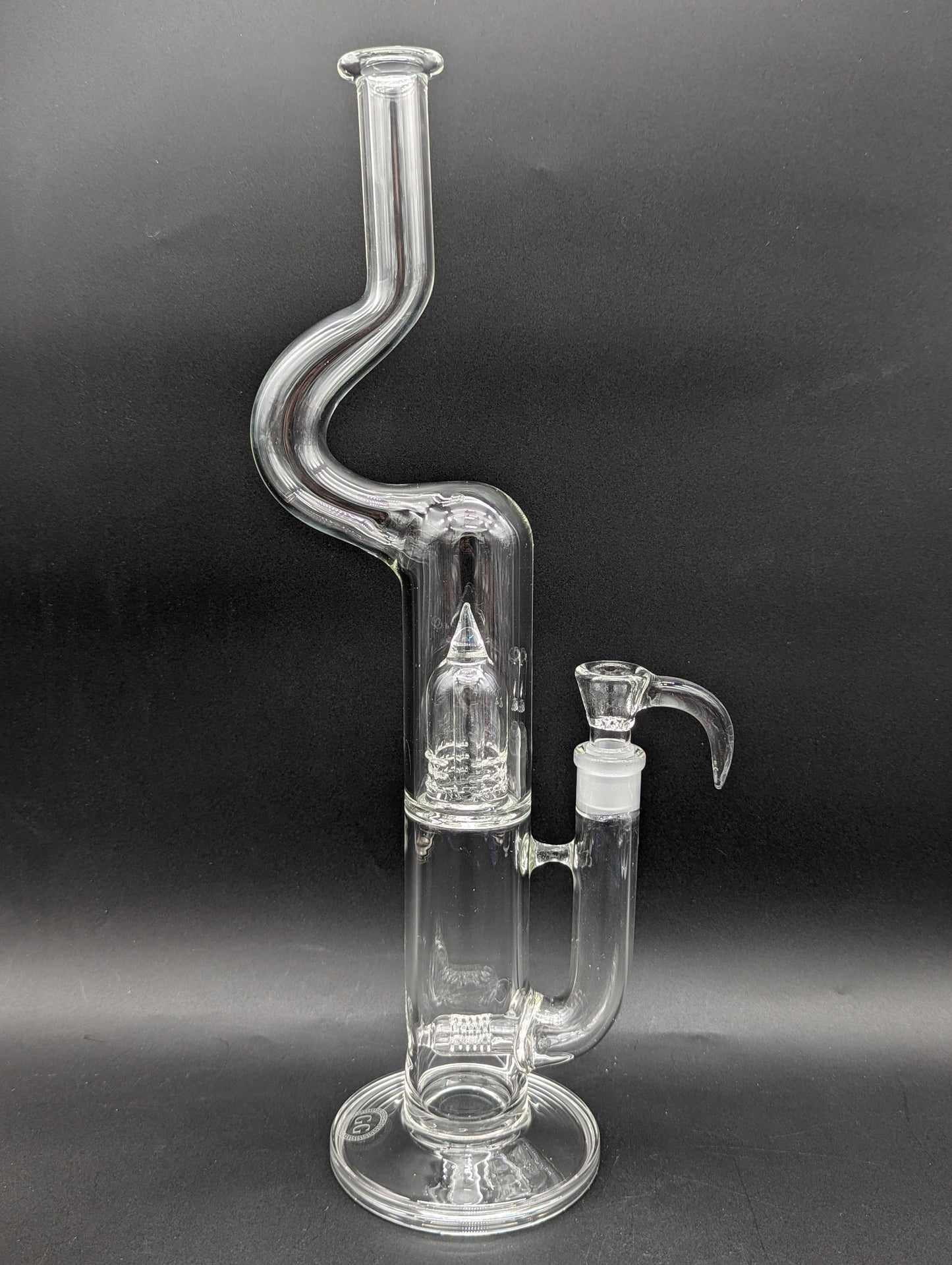 Greek Glass 17" Natty Neck Inline Dome