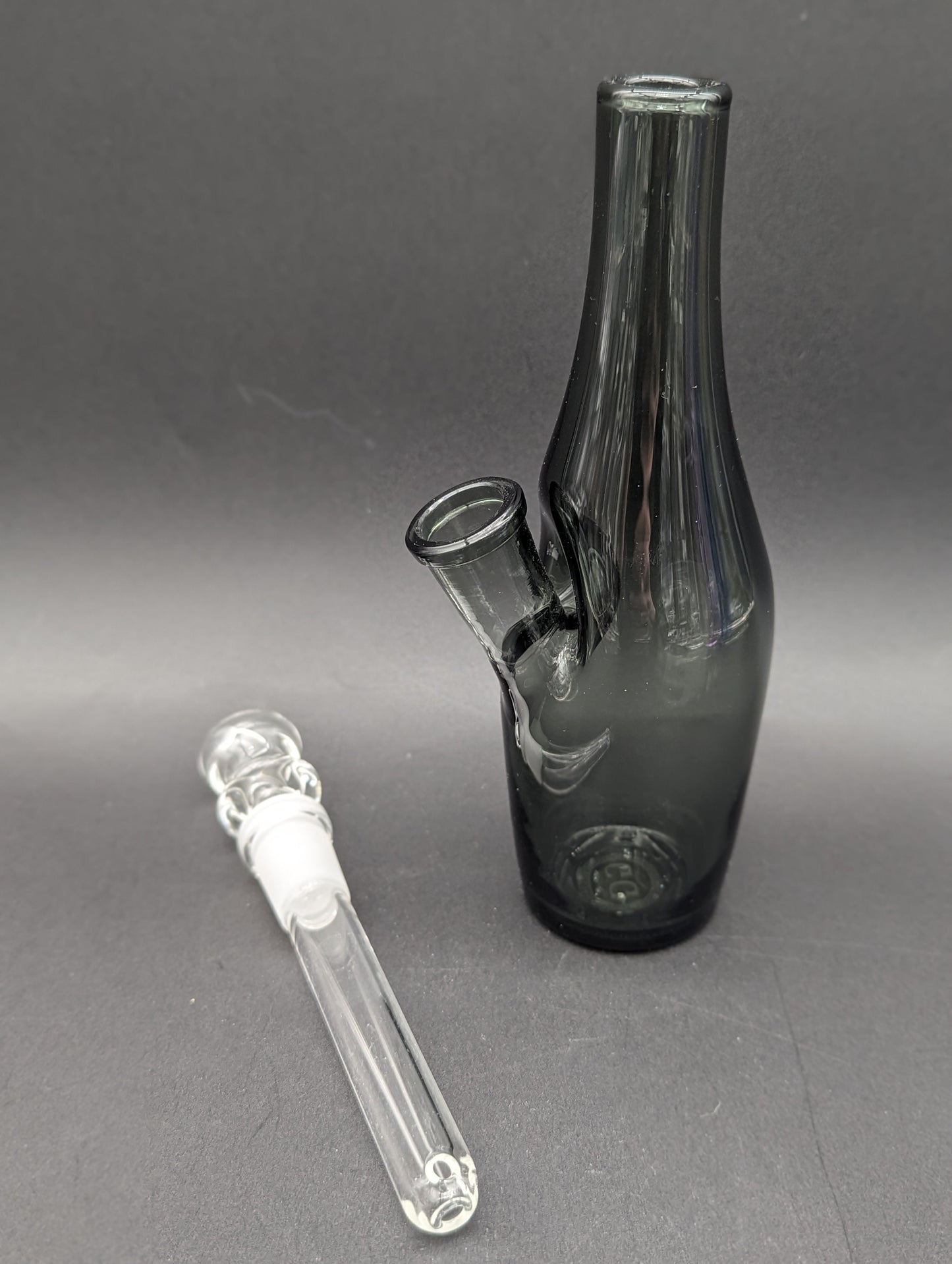 Greek Glass 7" Saki Bottle Bong