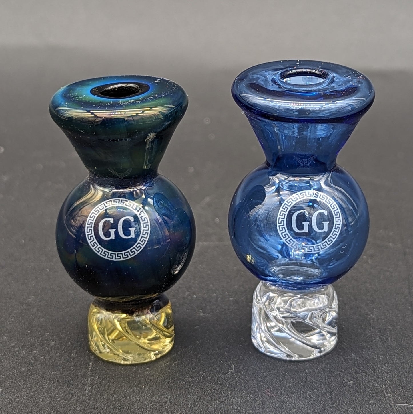 Greek Glass Bubble Spinner Cap