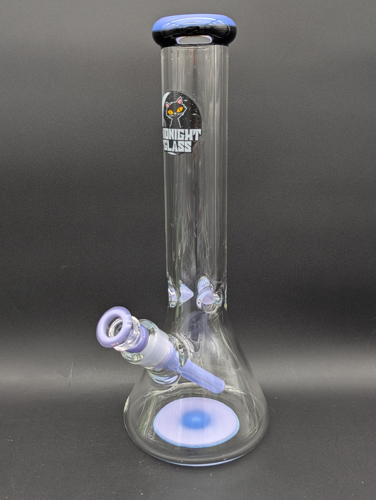 Midnight Glass 14" 9mm Beaker Bong-Avernic Smoke Shop