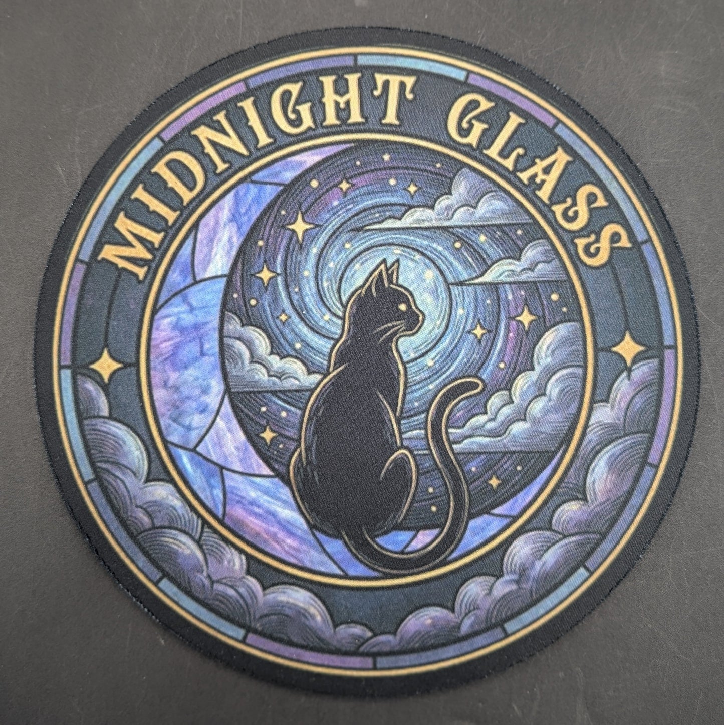 Midnight Glass "Cosmic Swirl" Dab Mat-Avernic Smoke Shop