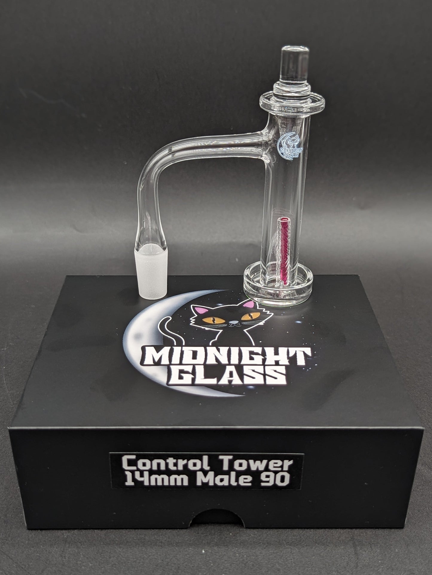 Midnight Quartz 80mm Control Tower Set 14mm-Avernic Smoke Shop