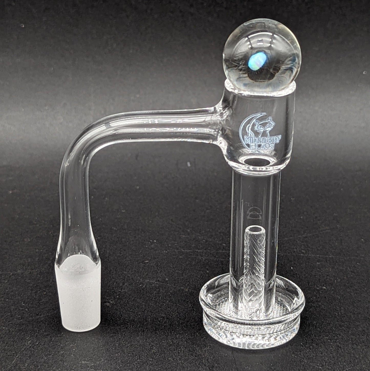 Midnight Quartz Grided Slurper Set 14mm-Avernic Smoke Shop