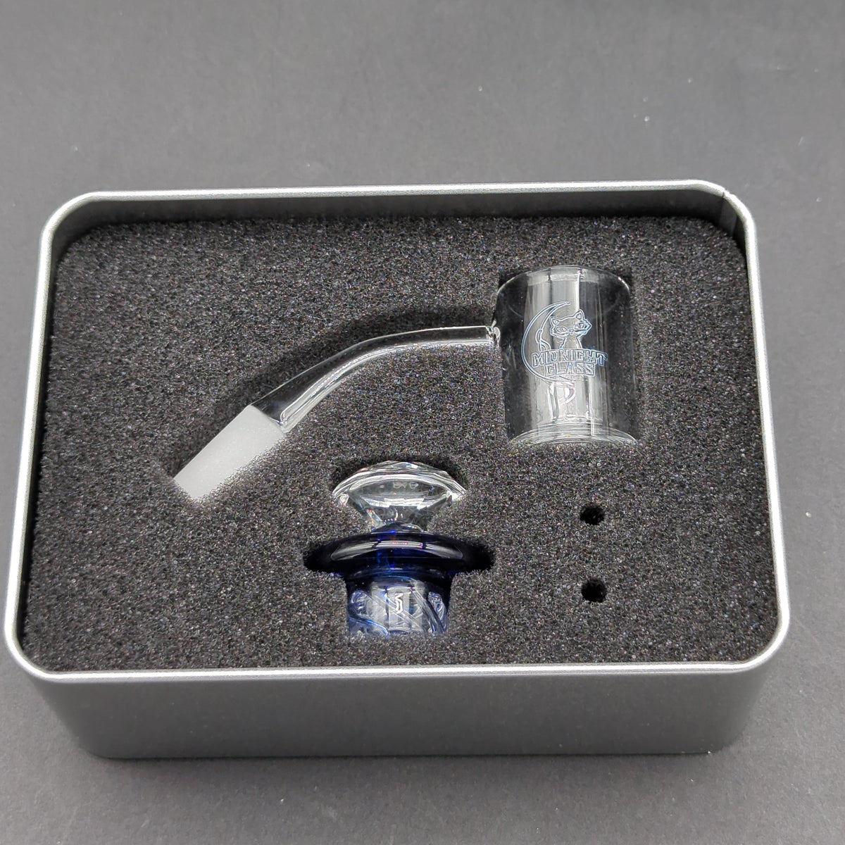 Midnight Quartz XL Banger Vortex Set 14mm 45 Degrees-Avernic Smoke Shop