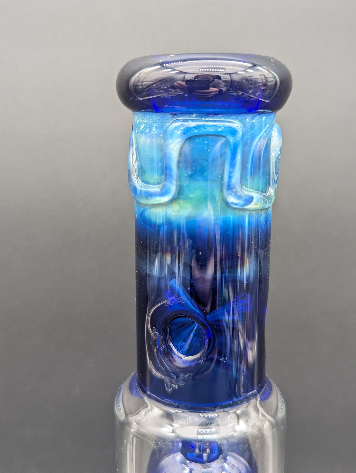 Milky Fade Beaker w/ Tree Perc | 11"-Avernic Smoke Shop