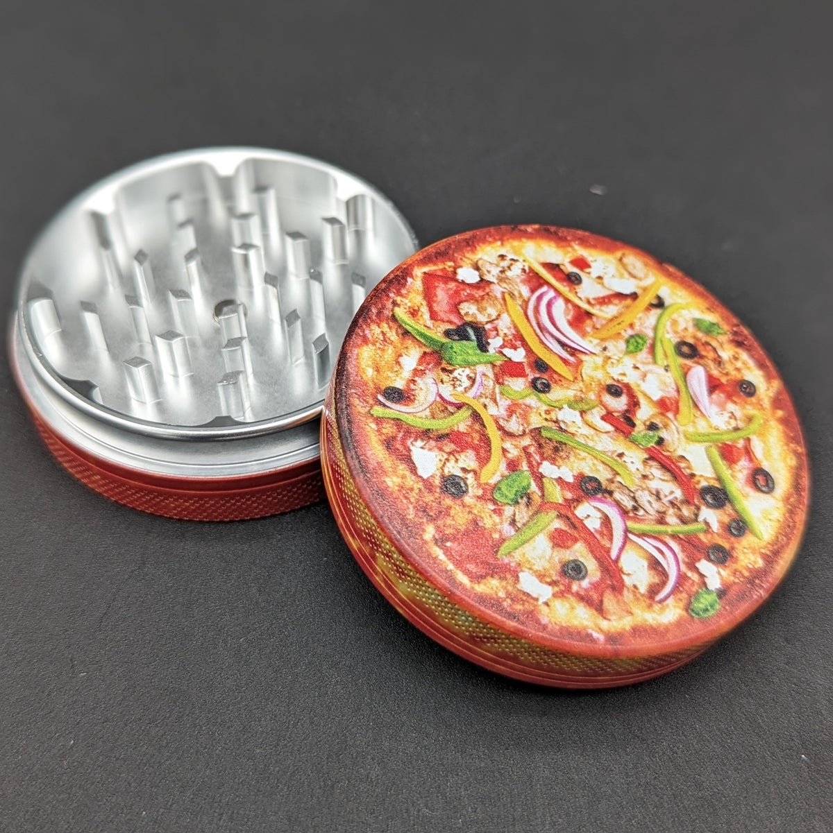 Munchies Themed 2 Piece Herb Grinders-Avernic Smoke Shop