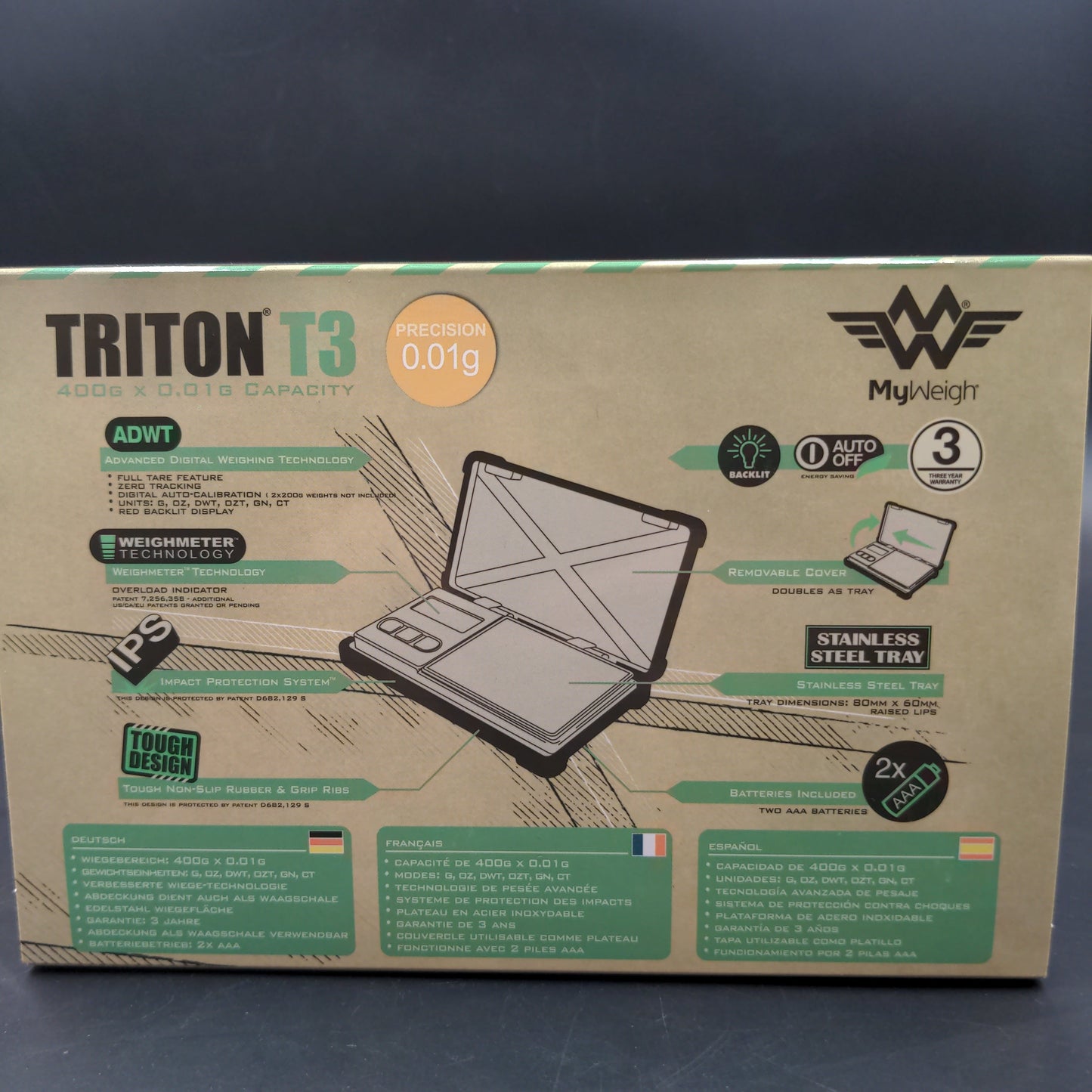 My Weigh Triton T3 Scale | 400g x 0.01g-Avernic Smoke Shop