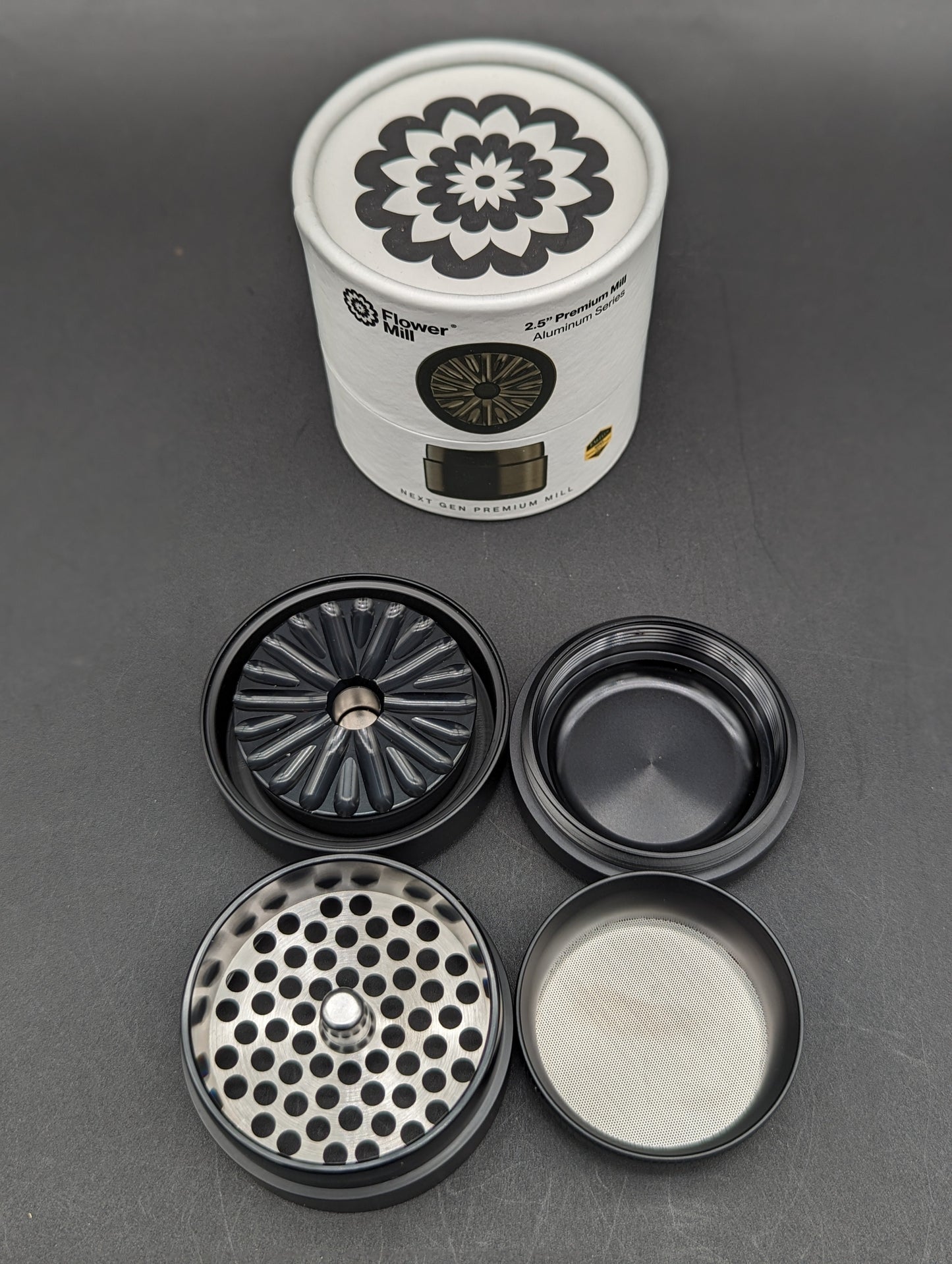 Next Gen Premium 2.5" Flower Mill - Aluminum