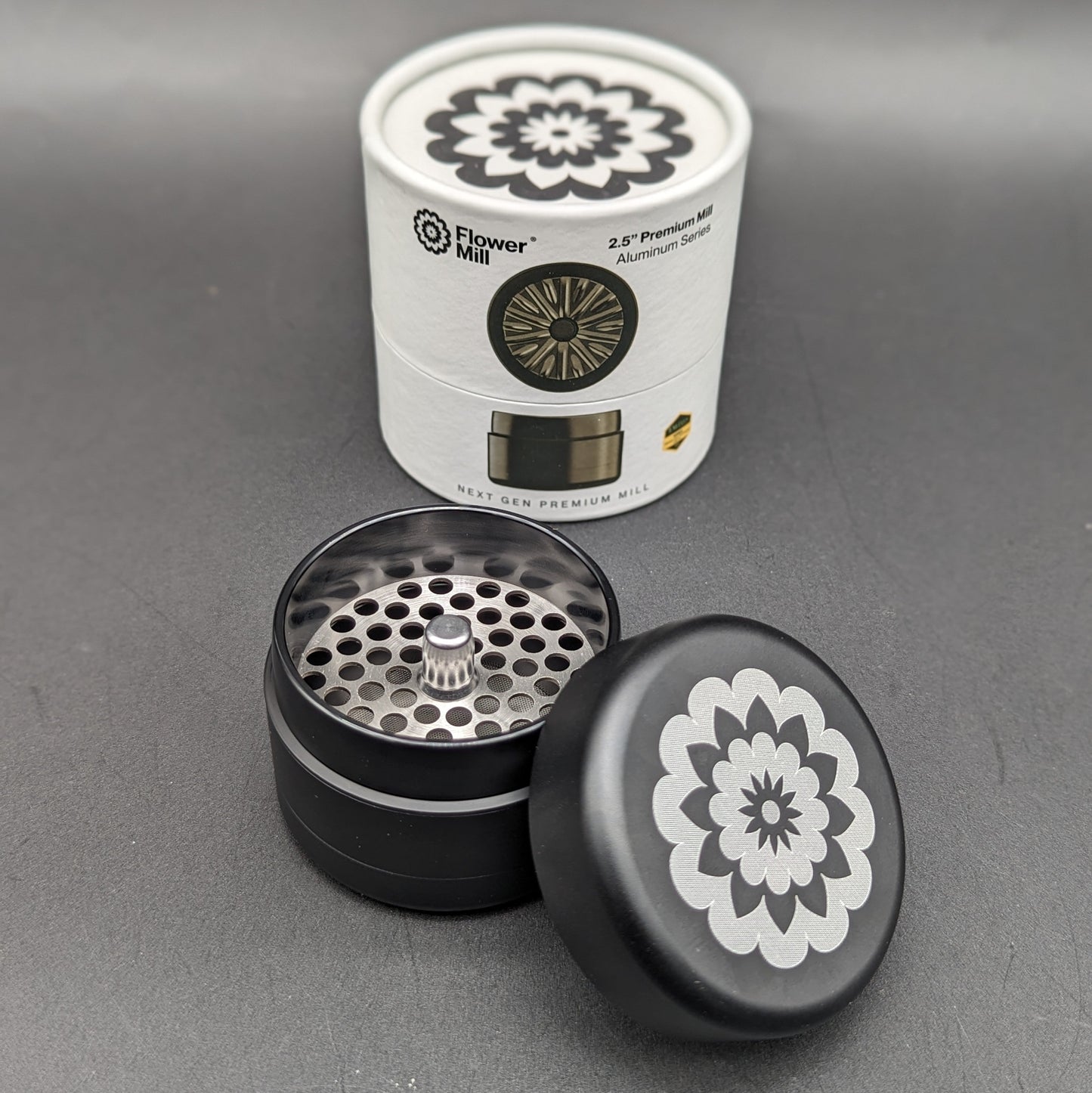 Next Gen Premium 2.5" Flower Mill - Aluminum