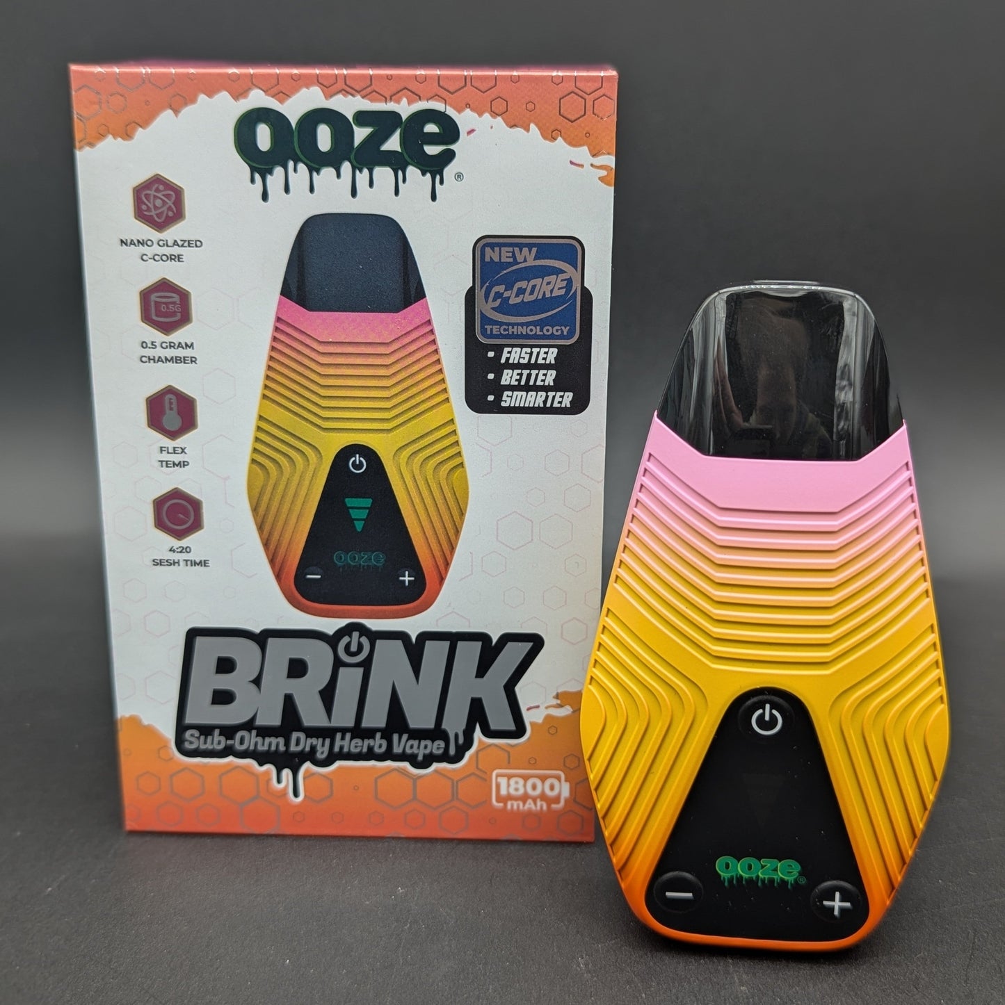 Ooze Brink Dry Herb Vaporizer – 1800 mAh C-Core-Avernic Smoke Shop