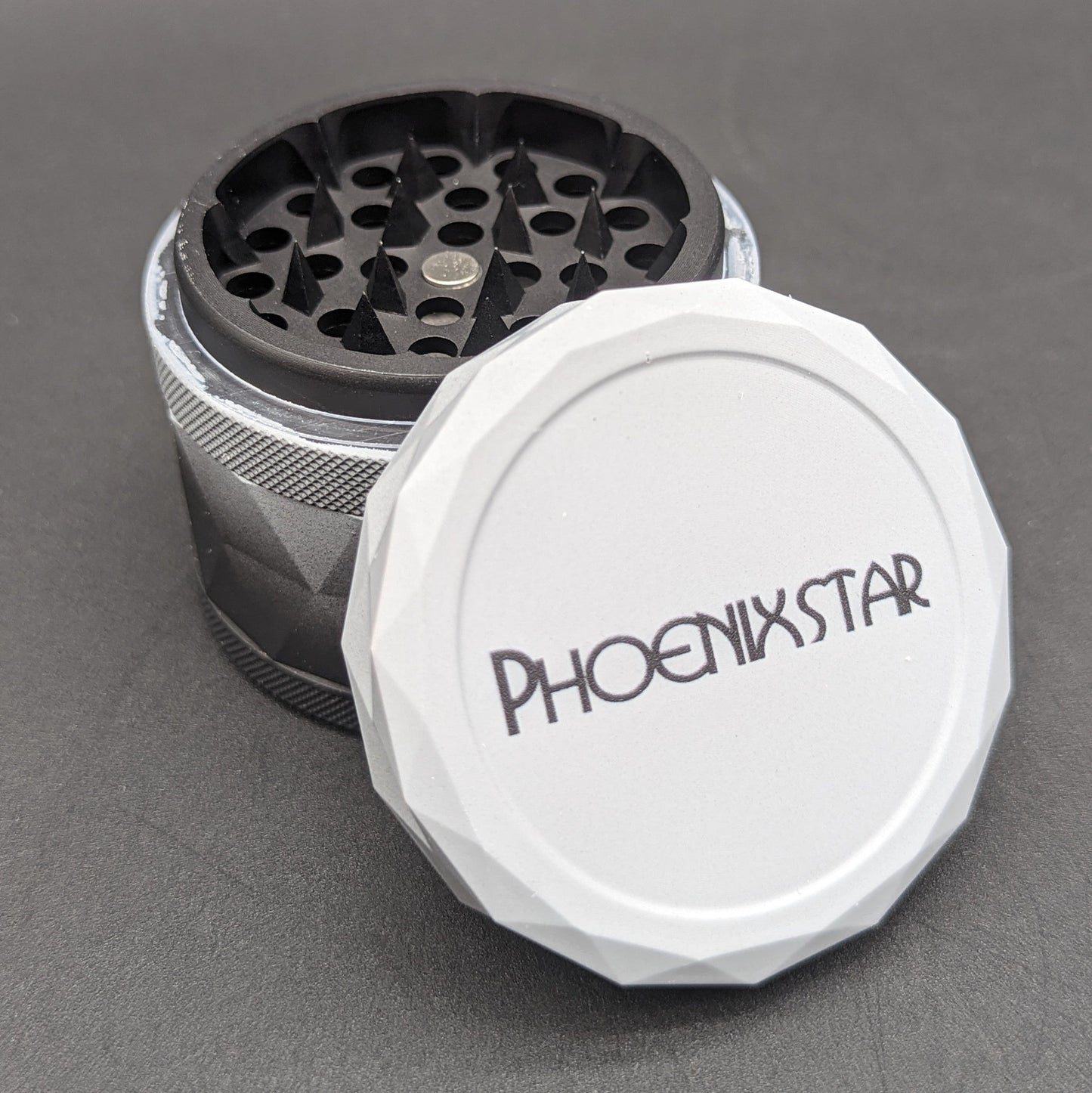 Phoenix 2.4" Aluminum Color Fade Gripped Grinder