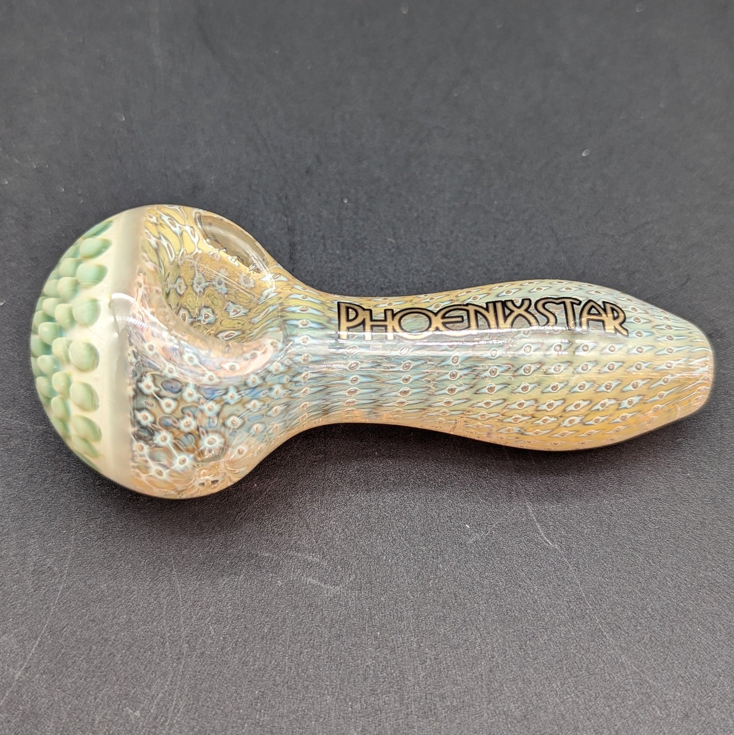 Phoenix 4" Bubble Trap Worked Cap Hand Pipe
