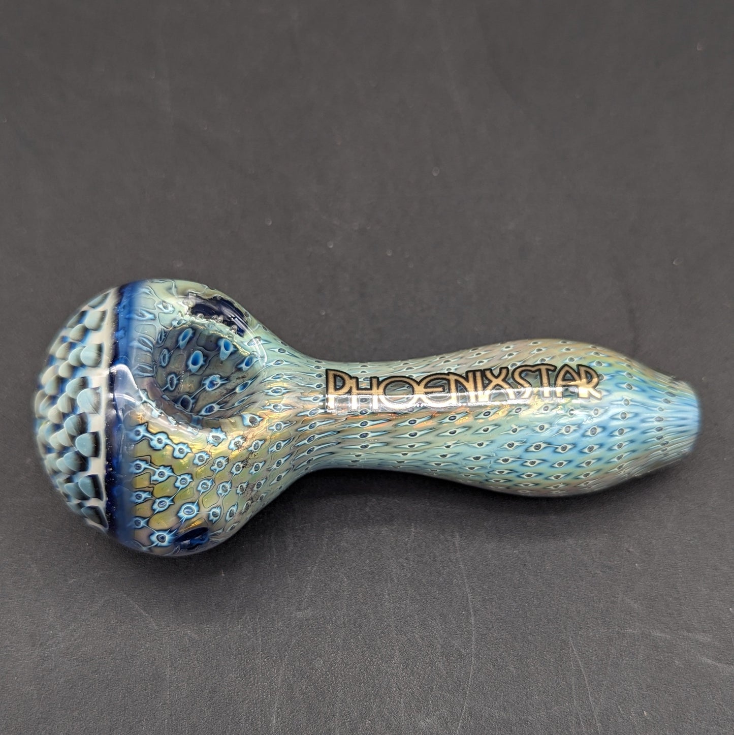 Phoenix 4" Bubble Trap Worked Cap Hand Pipe