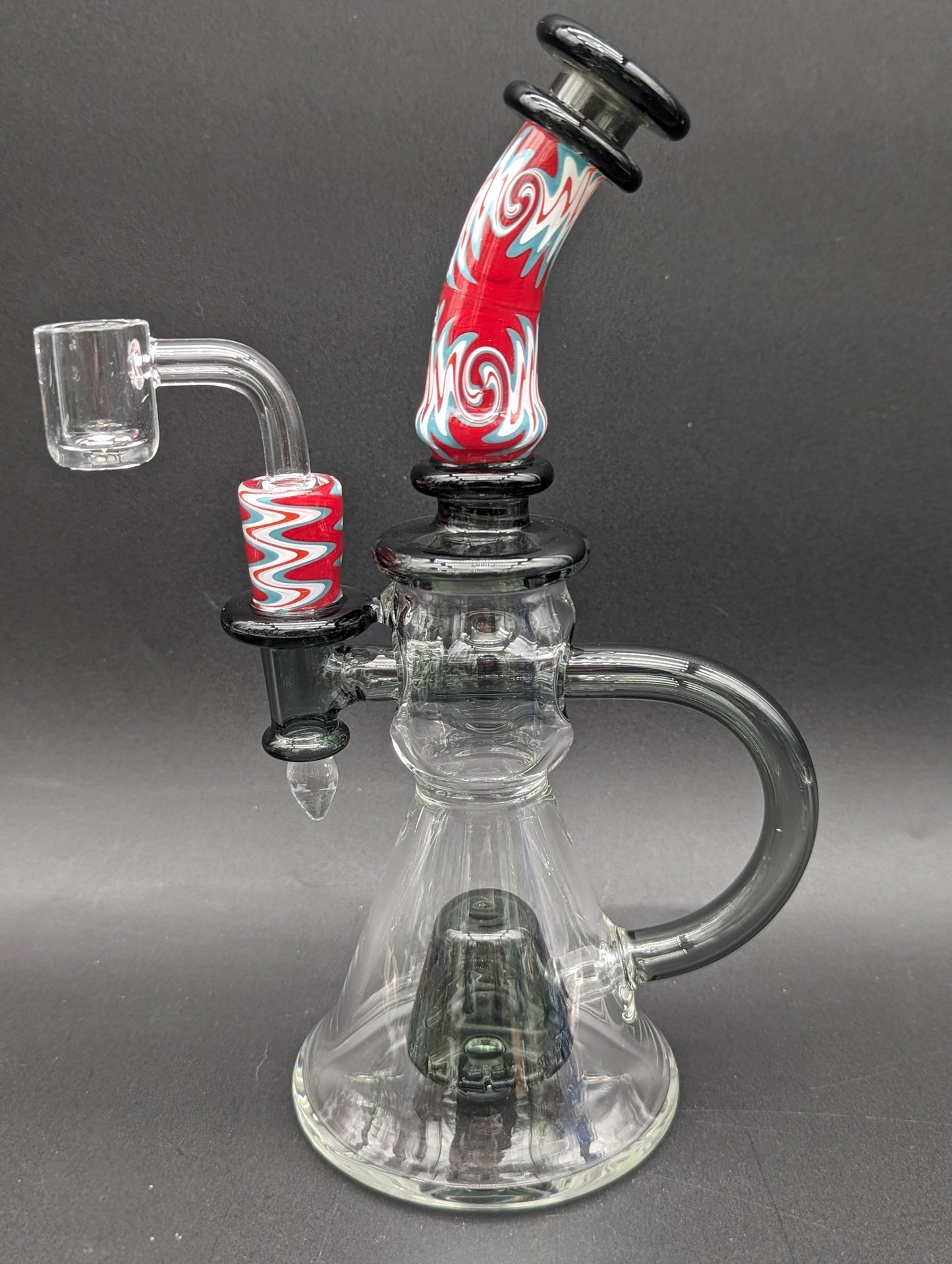 Phoenix Glass Wig Wag Loop Dab Rig