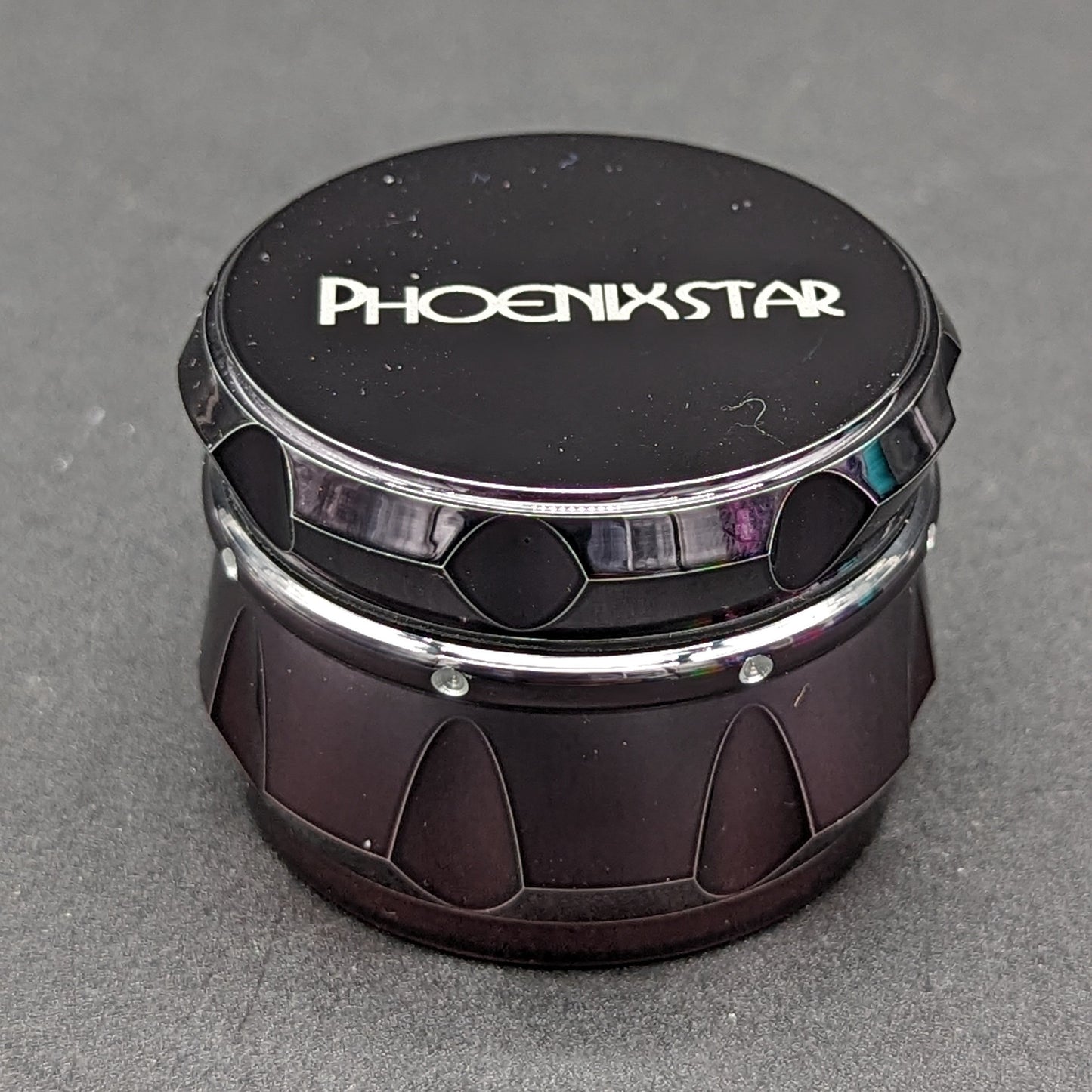 Phoenix Mini 50mm Chrome Herb Grinder-Avernic Smoke Shop