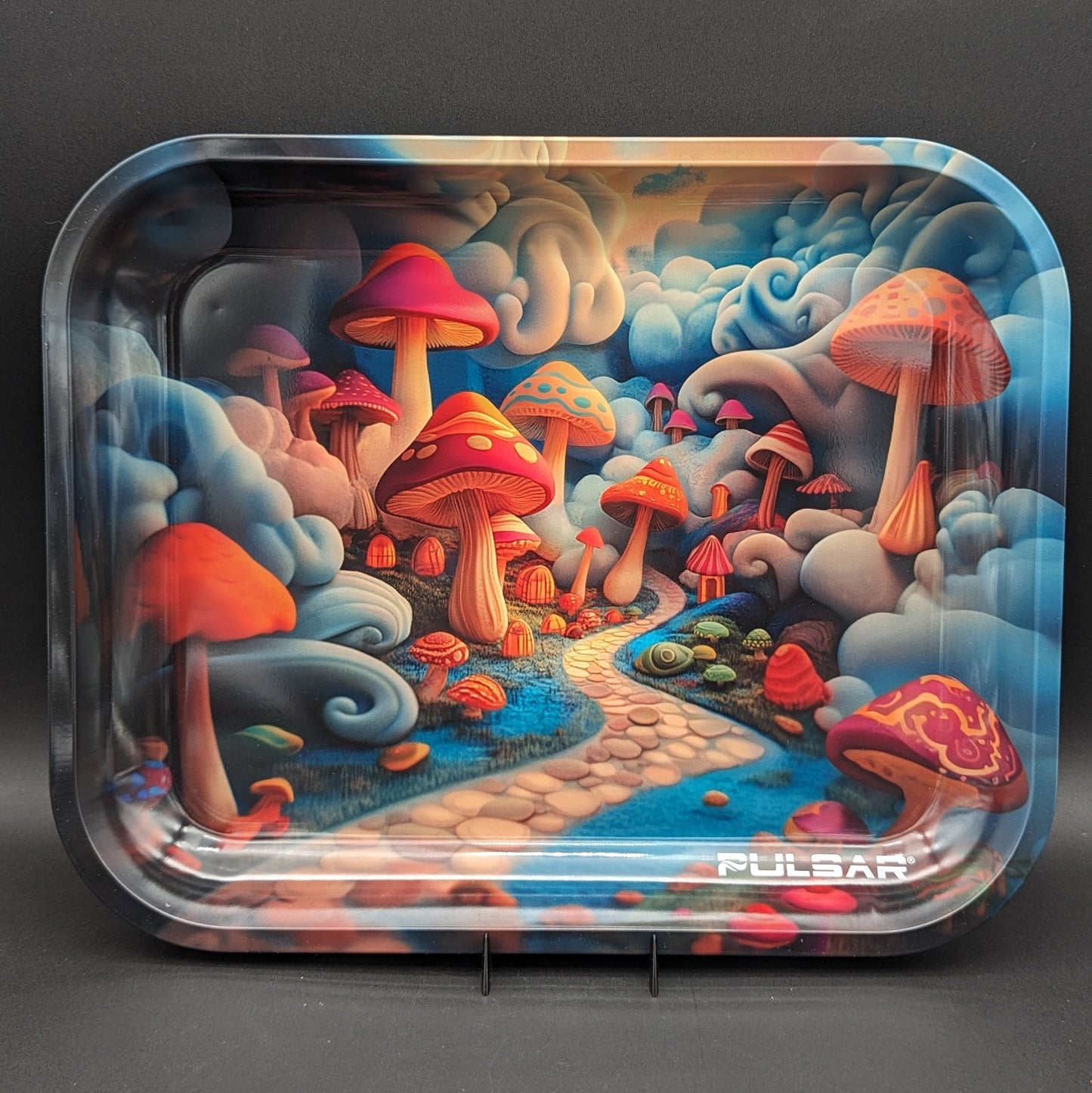 Pulsar Large Metal Rolling Tray | Shroom Path | 13"x11"