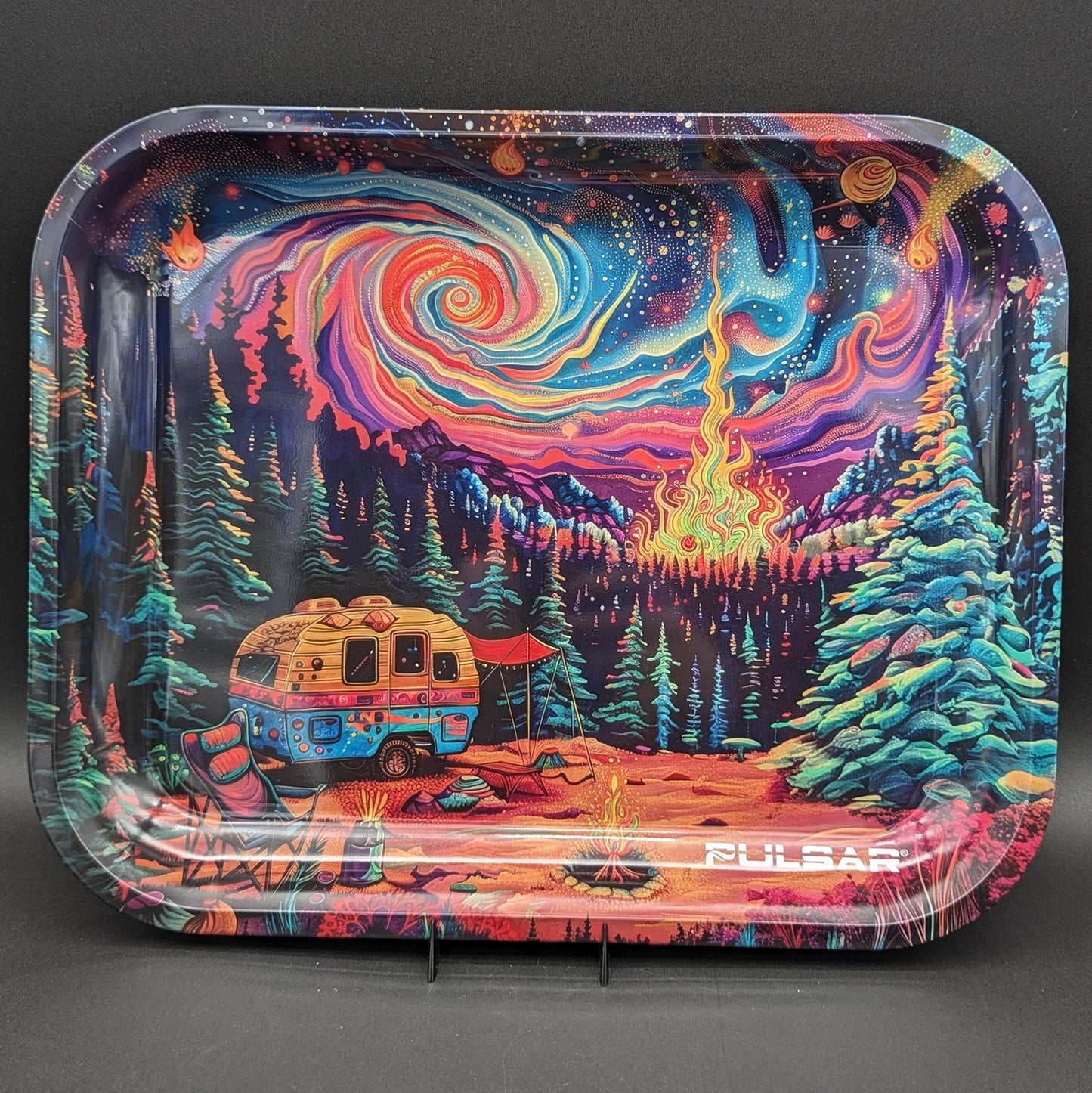 Pulsar Large Metal Rolling Tray | Starry Starry Camp | 13"x11"