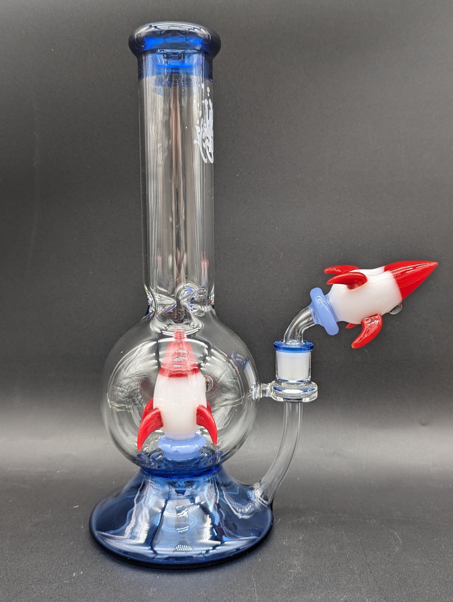 Pulsar Rocketship Glass Water Pipe | 12"