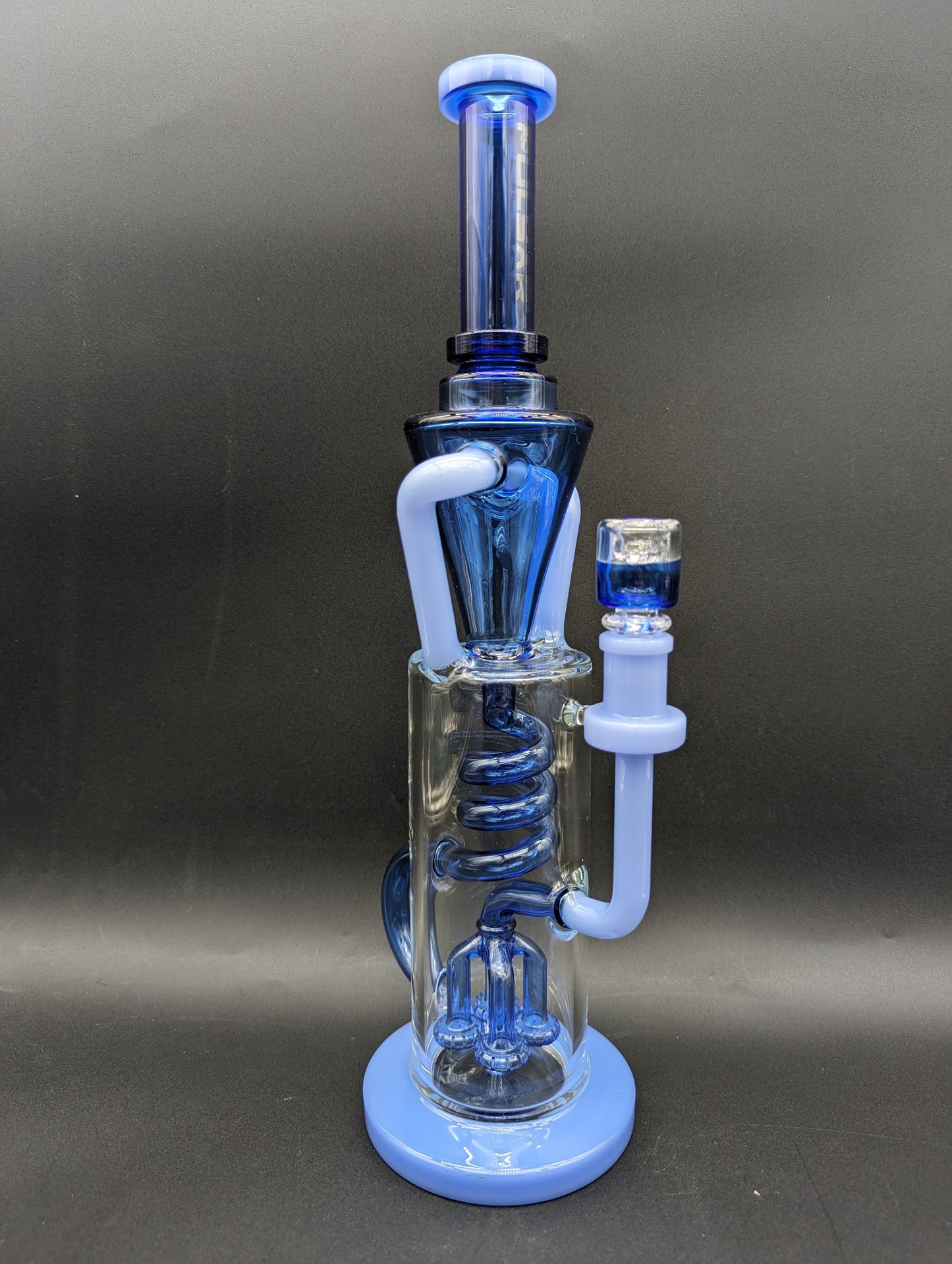 Pulsar Twister Glass Recycler Water Pipe | 14.5"-Avernic Smoke Shop