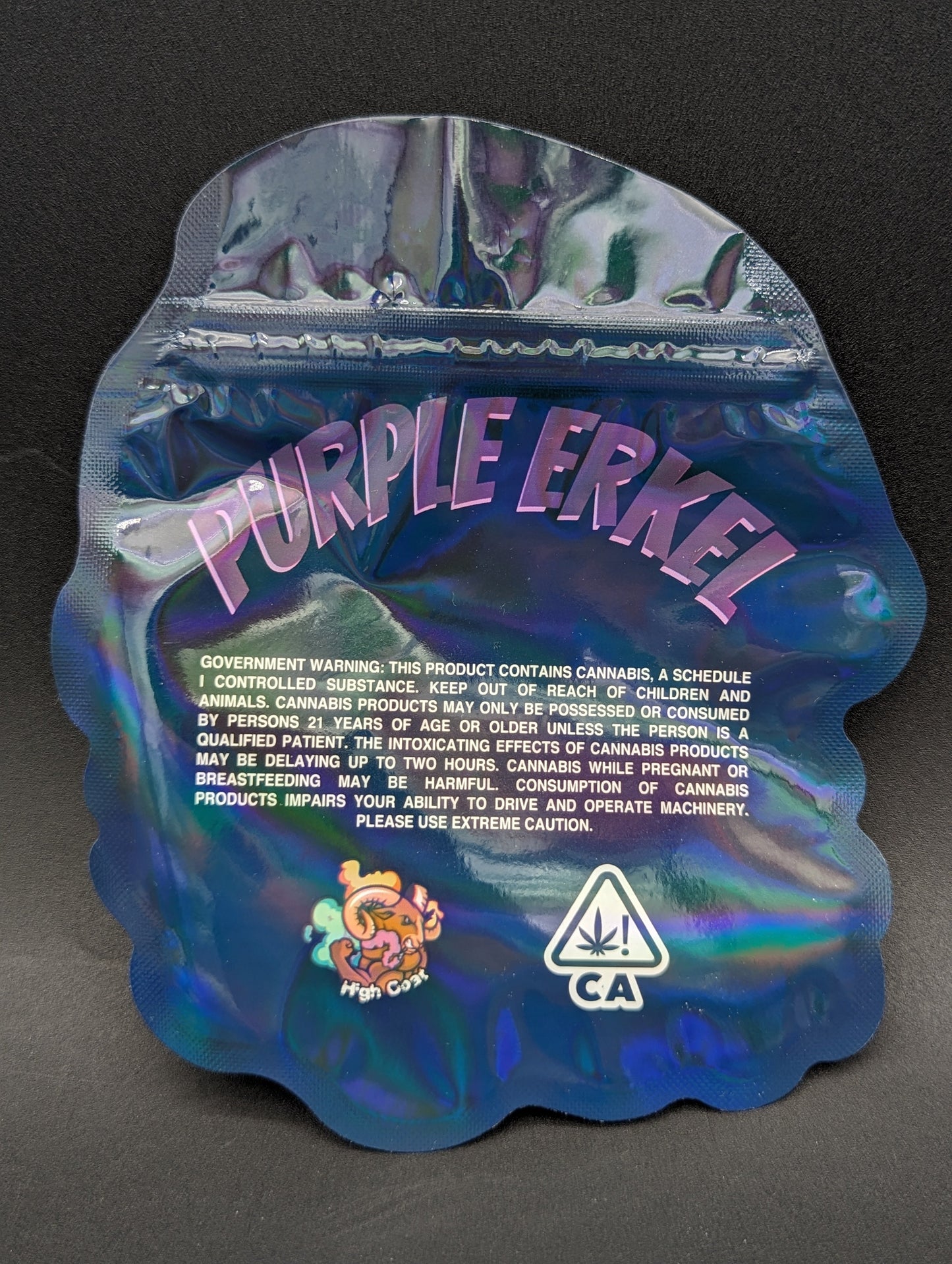 Purple Erkel 3.5g Mylar Bags