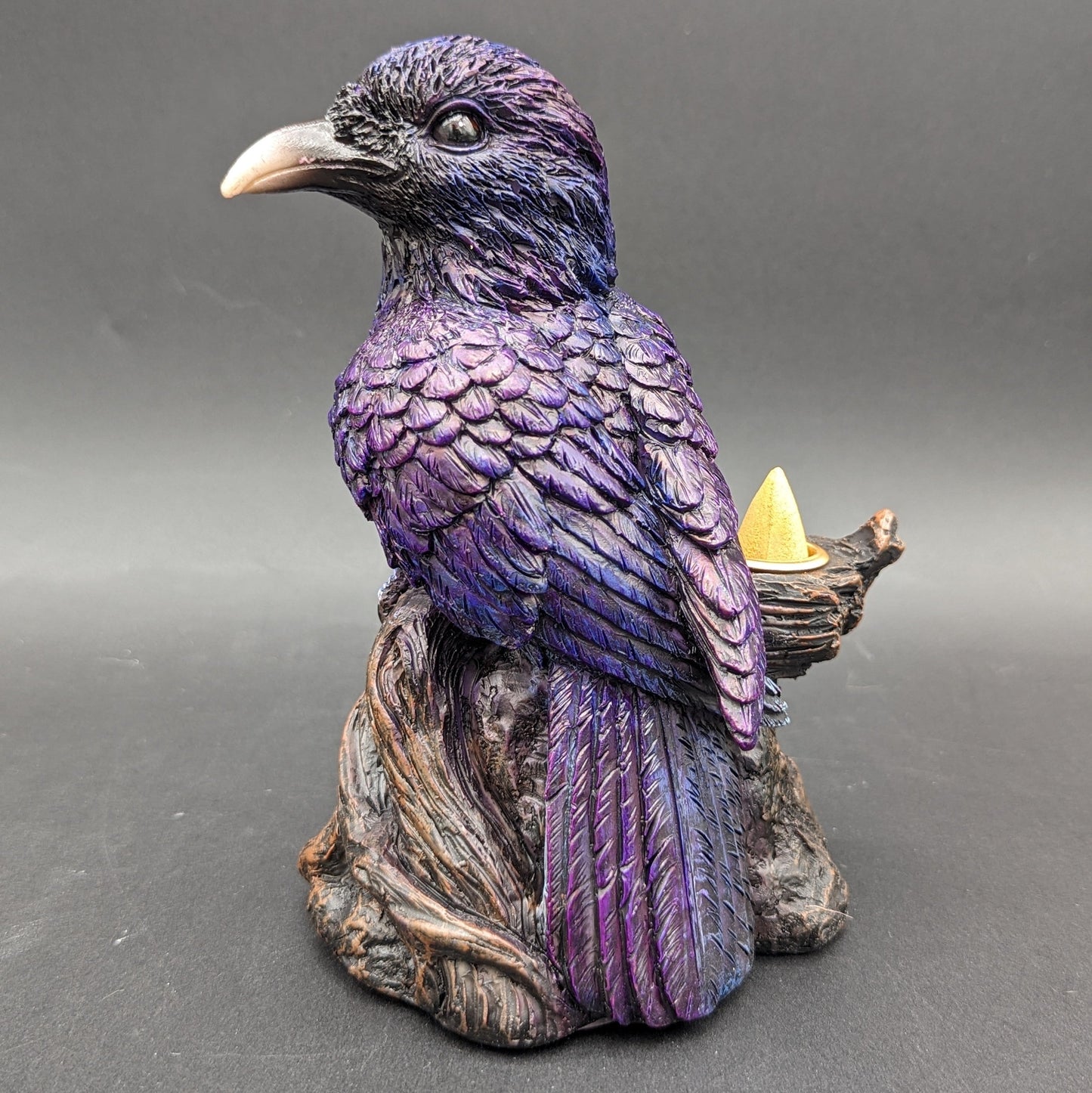 Quoth the Raven Backflow Polyresin Incense Burner