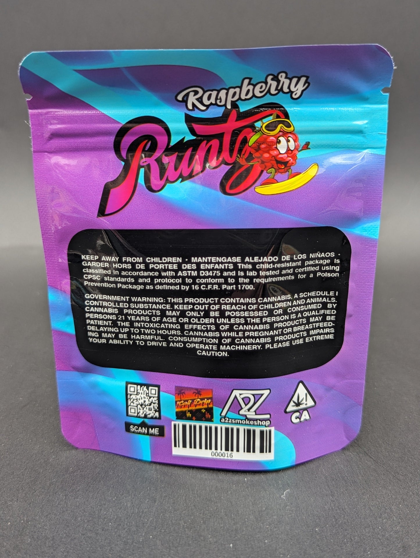 Raspberry Runtz 3.5g Mylar Bags