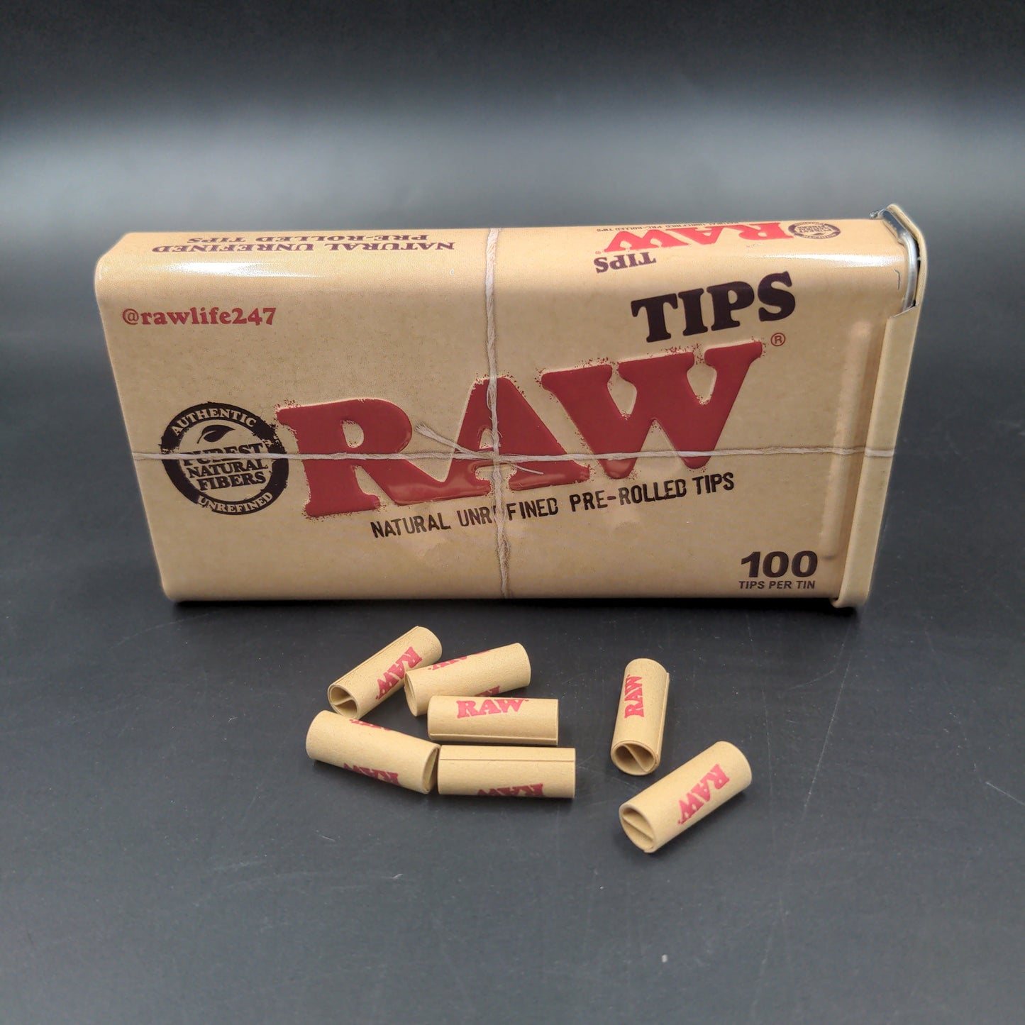 RAW Pre-Rolled Tips / 100pc Tin-Avernic Smoke Shop