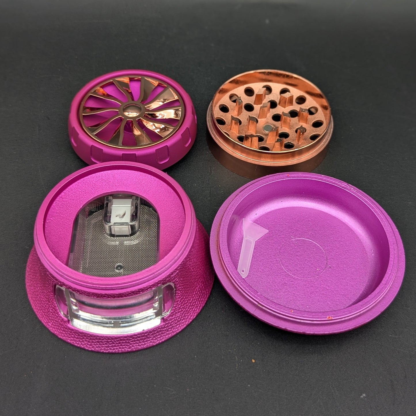 Spinner Wheel Herb Grinder with Drawer