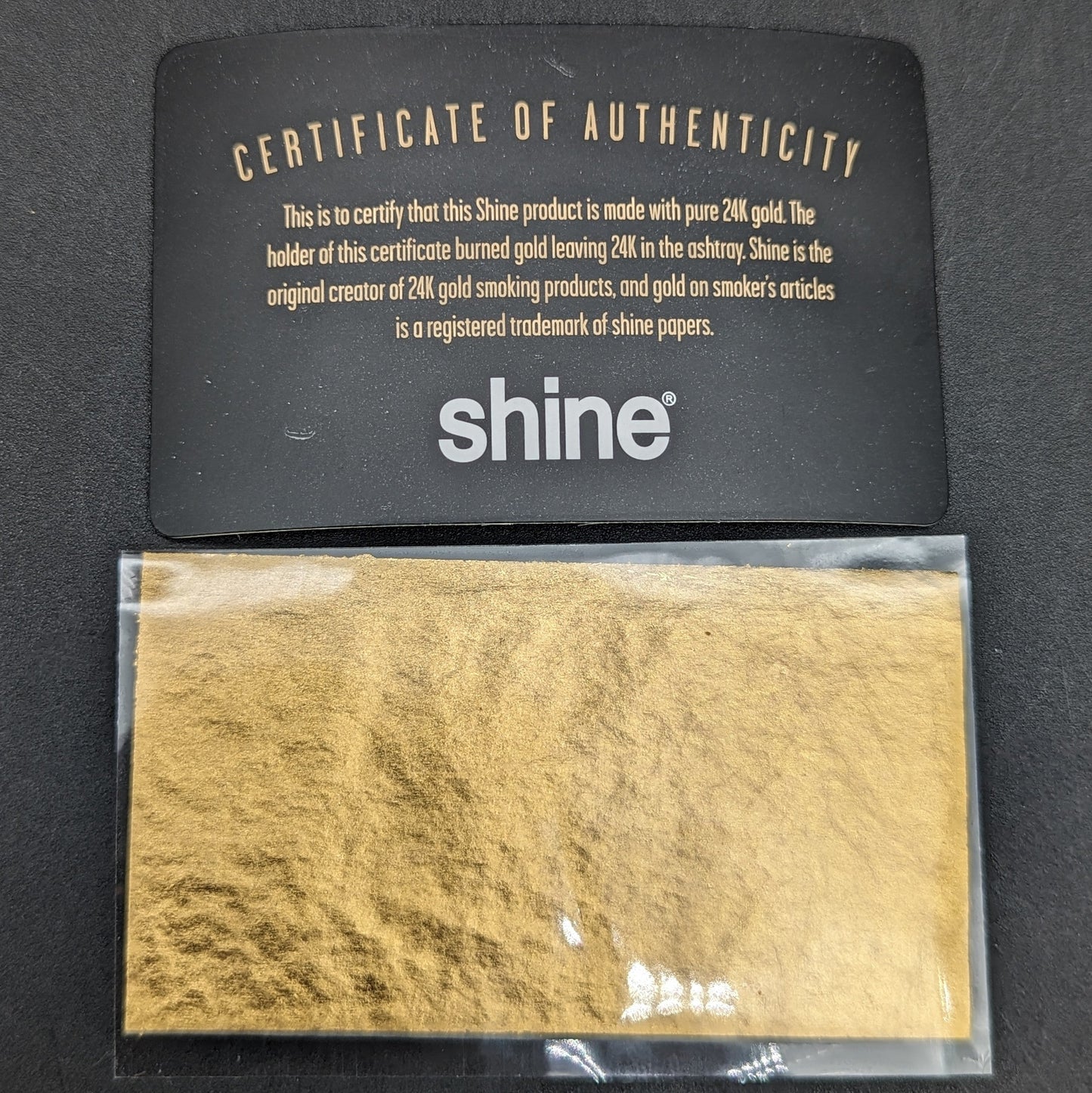 Shine 24K Gold Rolling Paper 1 1/4 | Single Sheet