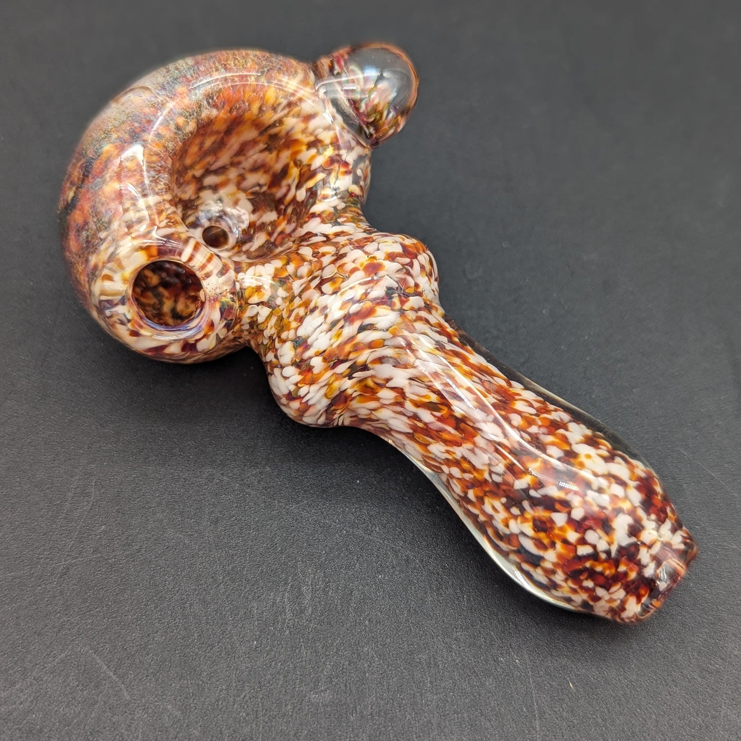 Stonework Fritted Spoon Pipe - Reading Glass Militia