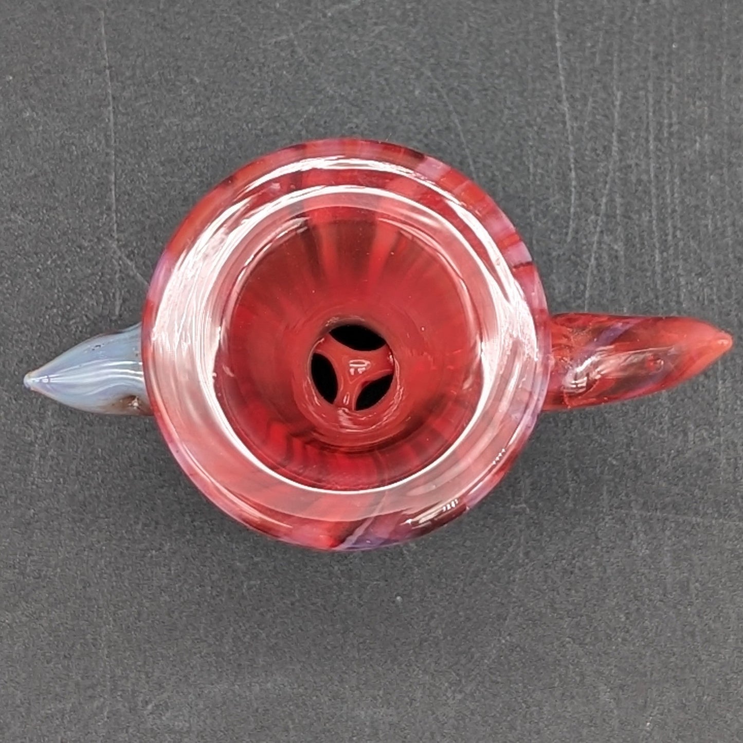 Thick Glass 3 Hole Rooster Bowl 14mm