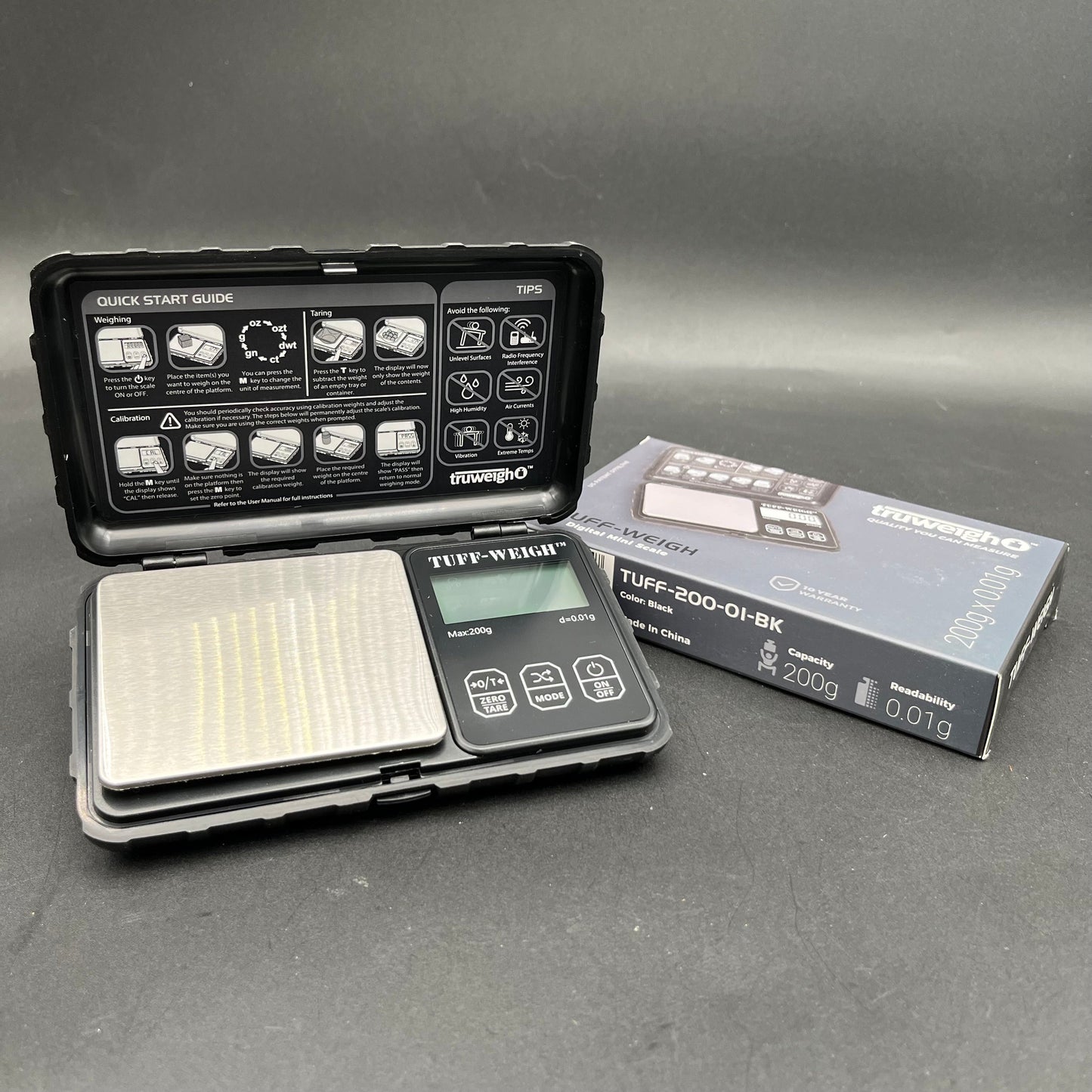TRUWEIGH "Tuff-Weigh" Scale - 200G X 0.01G-Avernic Smoke Shop