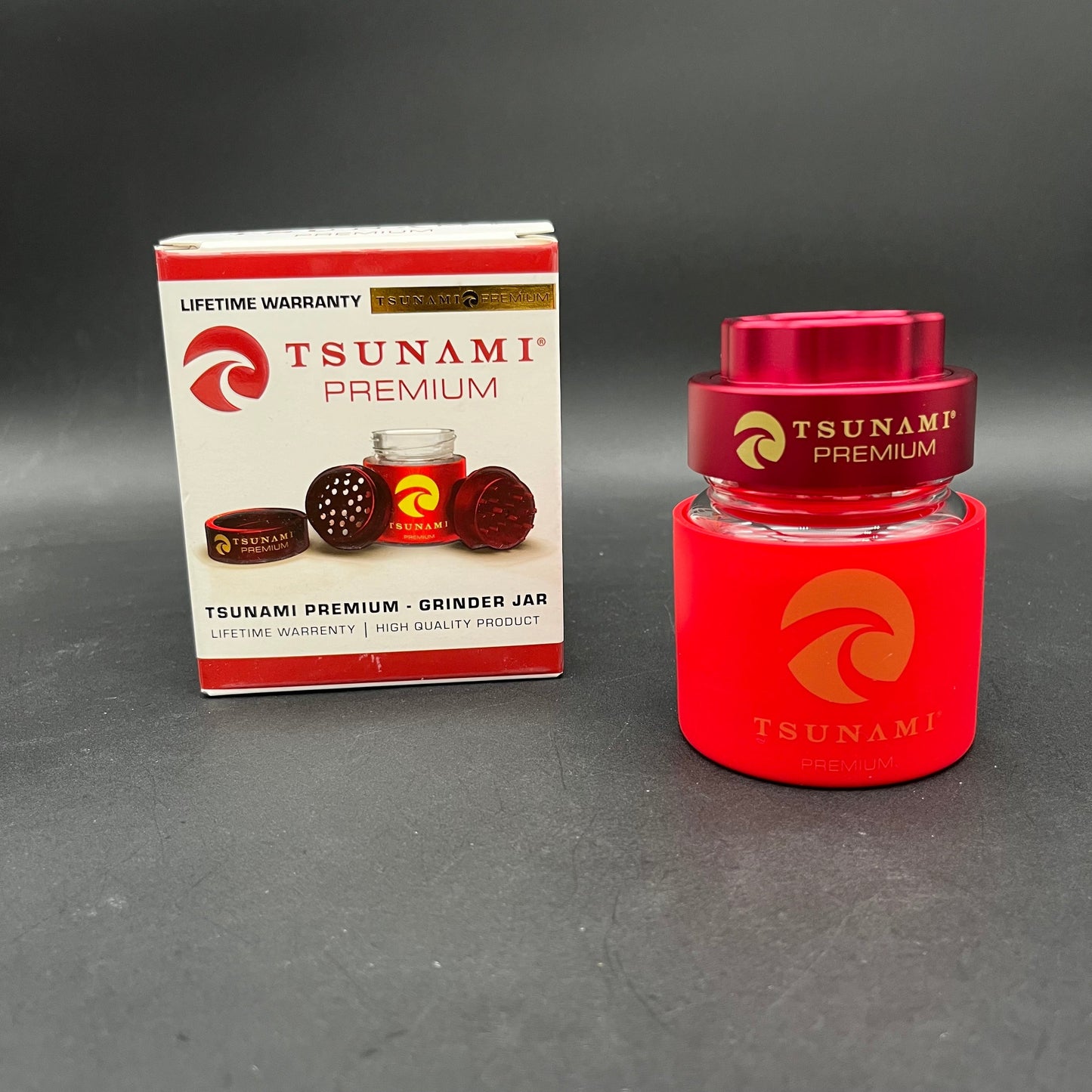 Tsunami Dry Herb Grinder + Jar