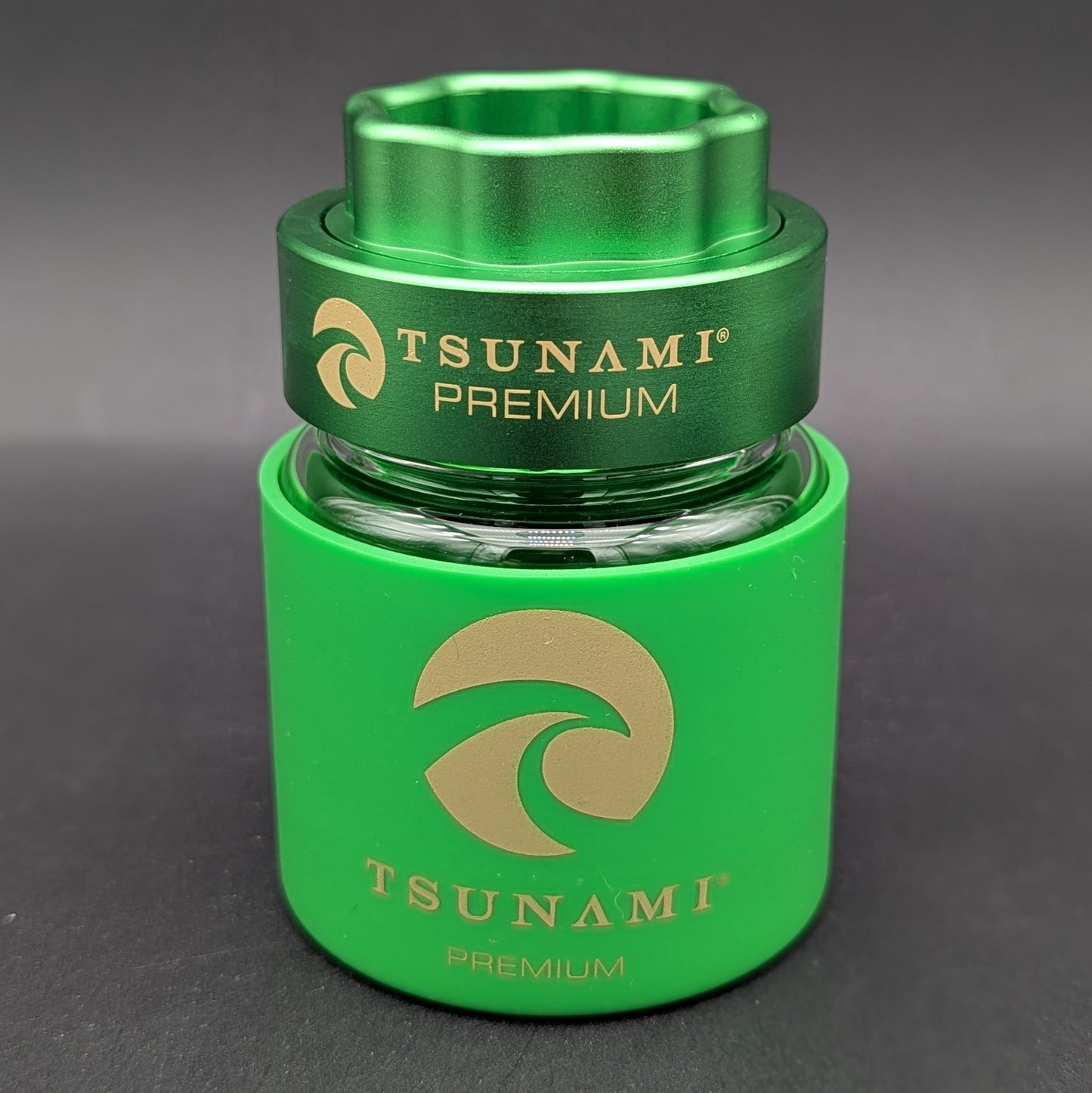 Tsunami Dry Herb Grinder + Jar-Avernic Smoke Shop