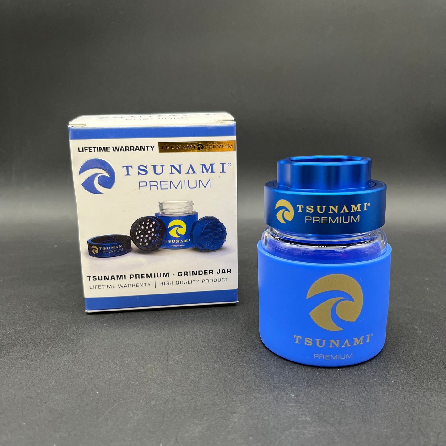 Tsunami Dry Herb Grinder + Jar