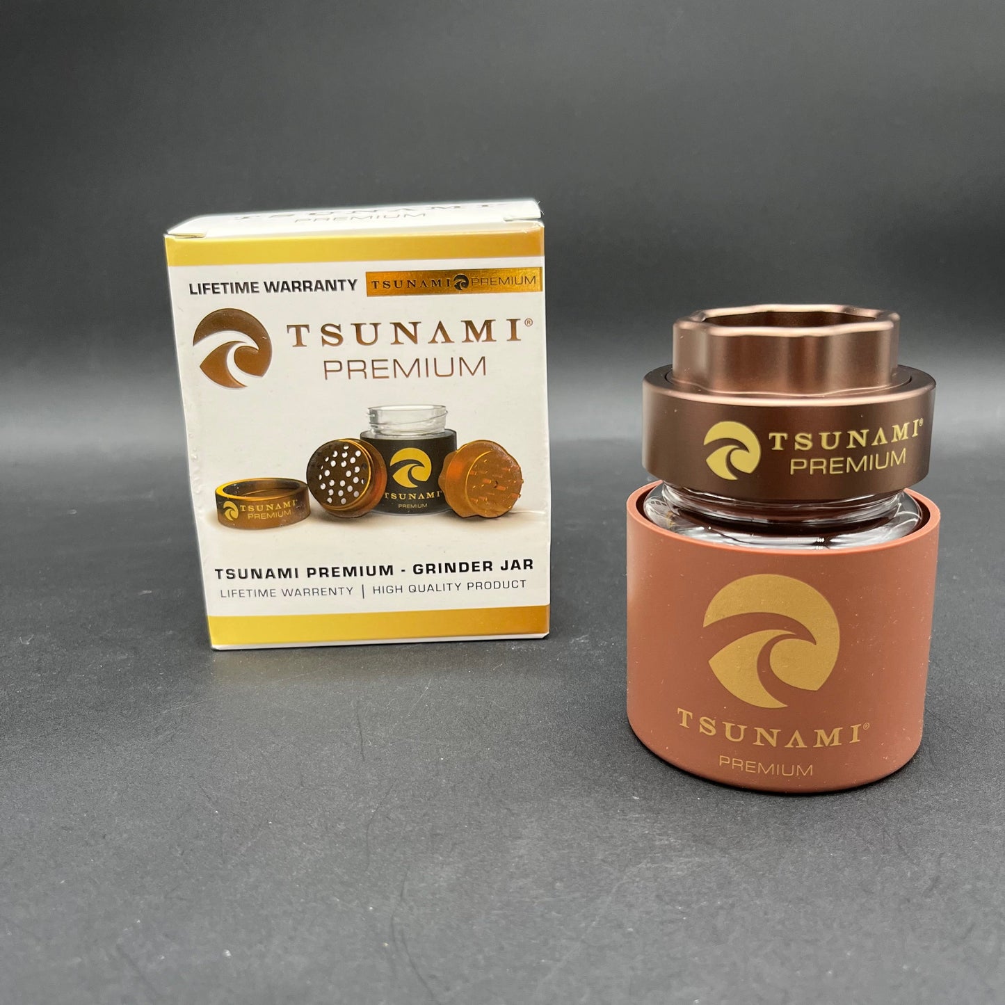 Tsunami Dry Herb Grinder + Jar