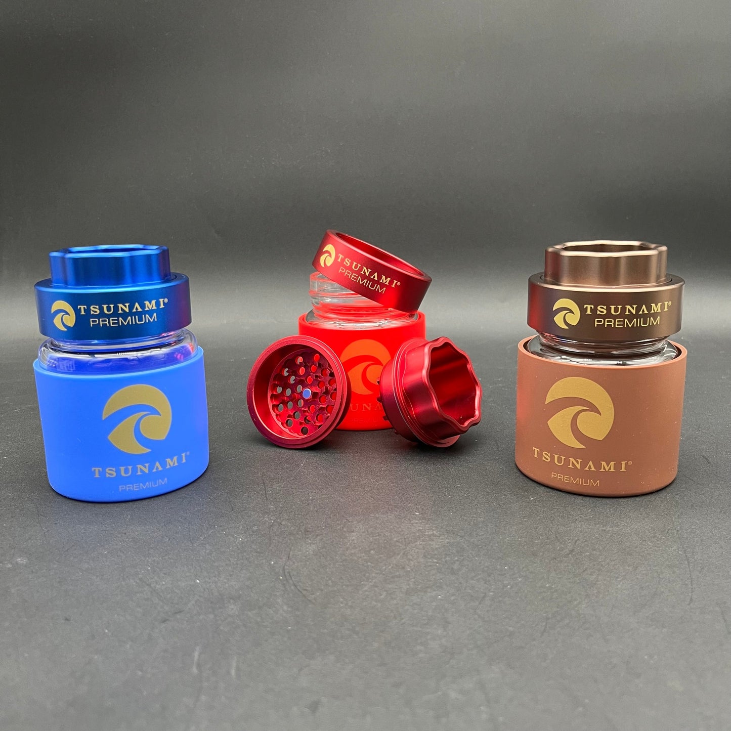 Tsunami Dry Herb Grinder + Jar