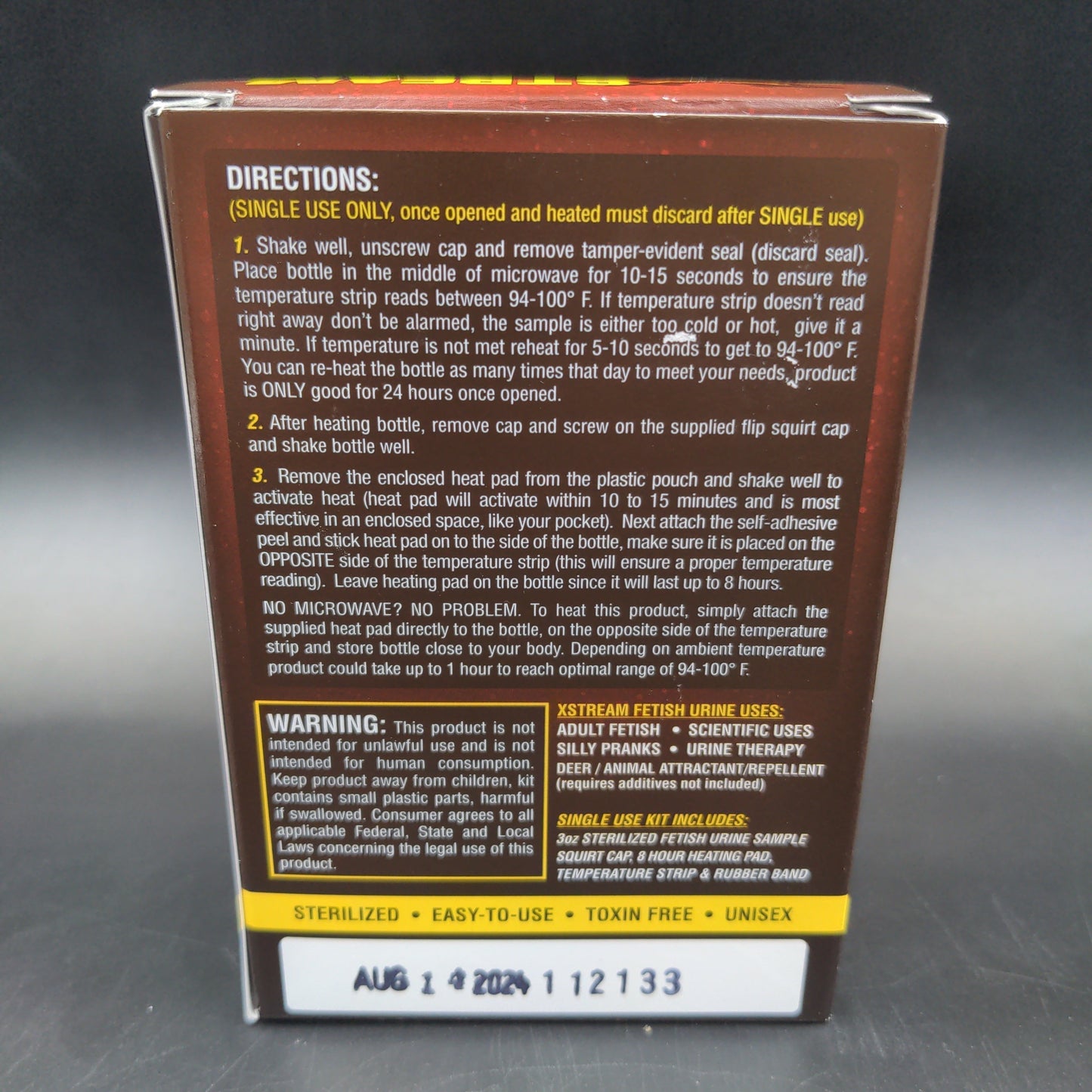 XStream Novelty Urine Kit with Heating Pack - 3oz-Avernic Smoke Shop