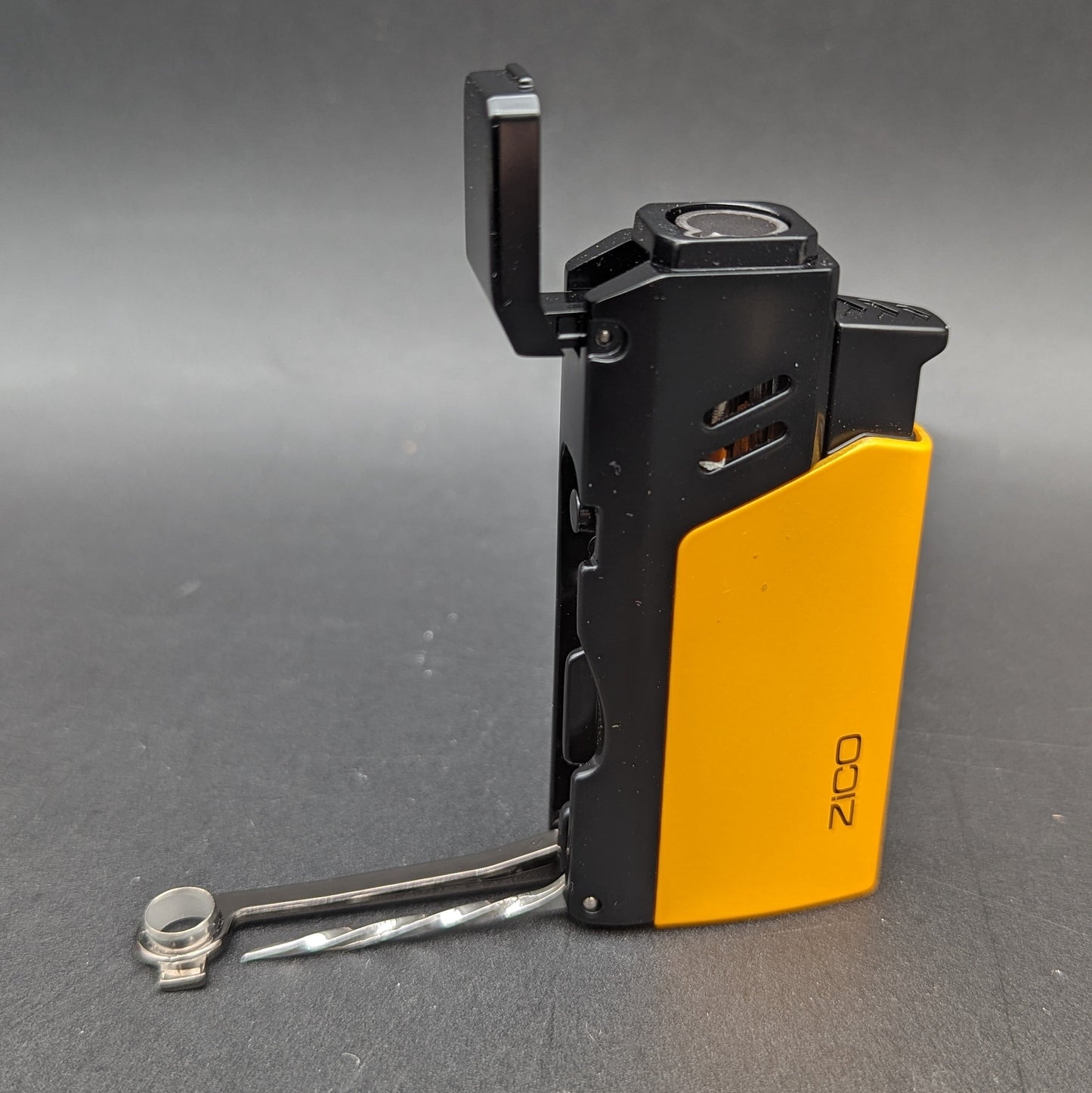 Zico Flip-Top Quad Flame Torch Lighter with Built-in Pipe Tools | 3.1"-Avernic Smoke Shop