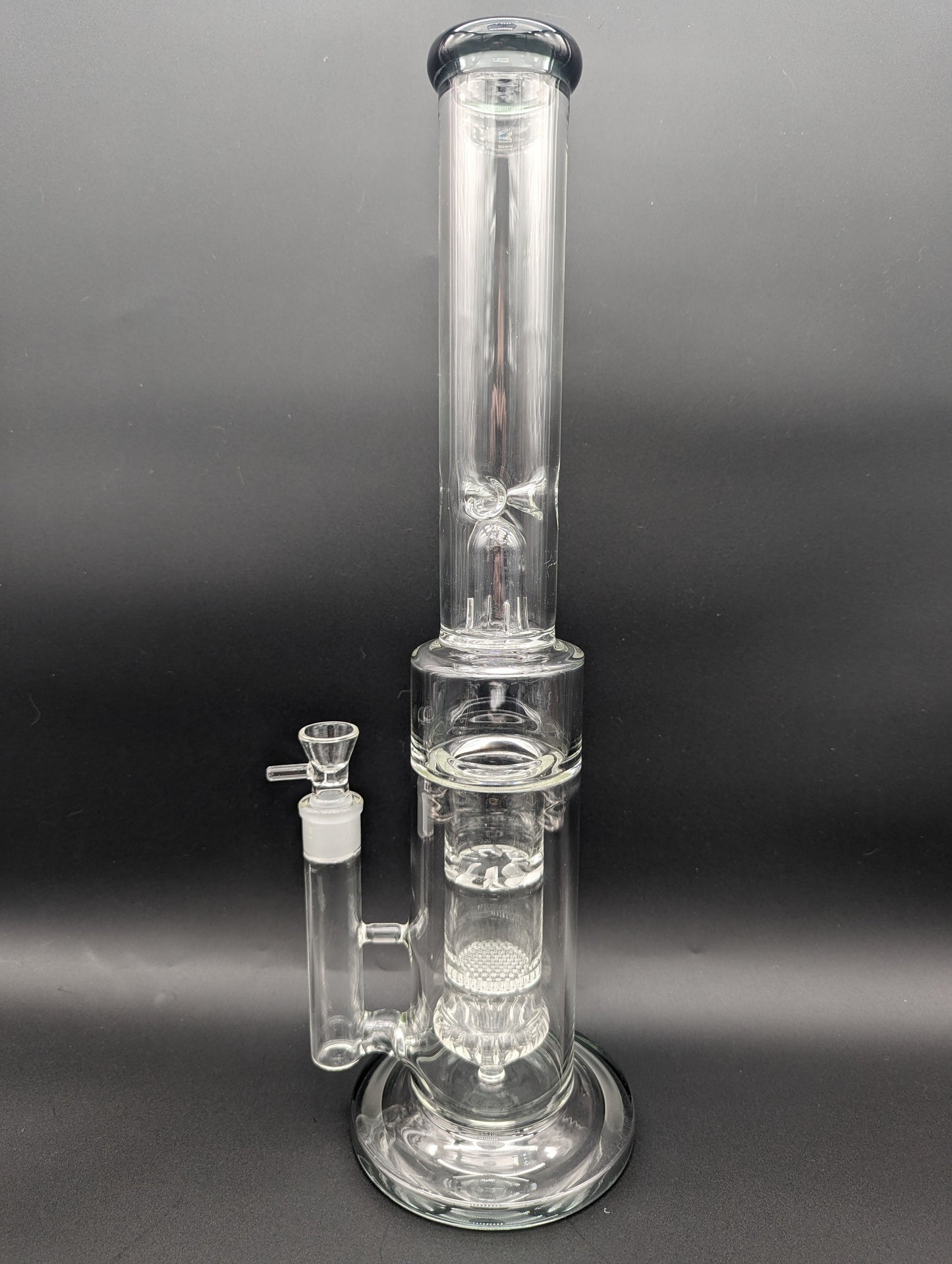 16" Triple Perc Tornado Straight Tube Bong