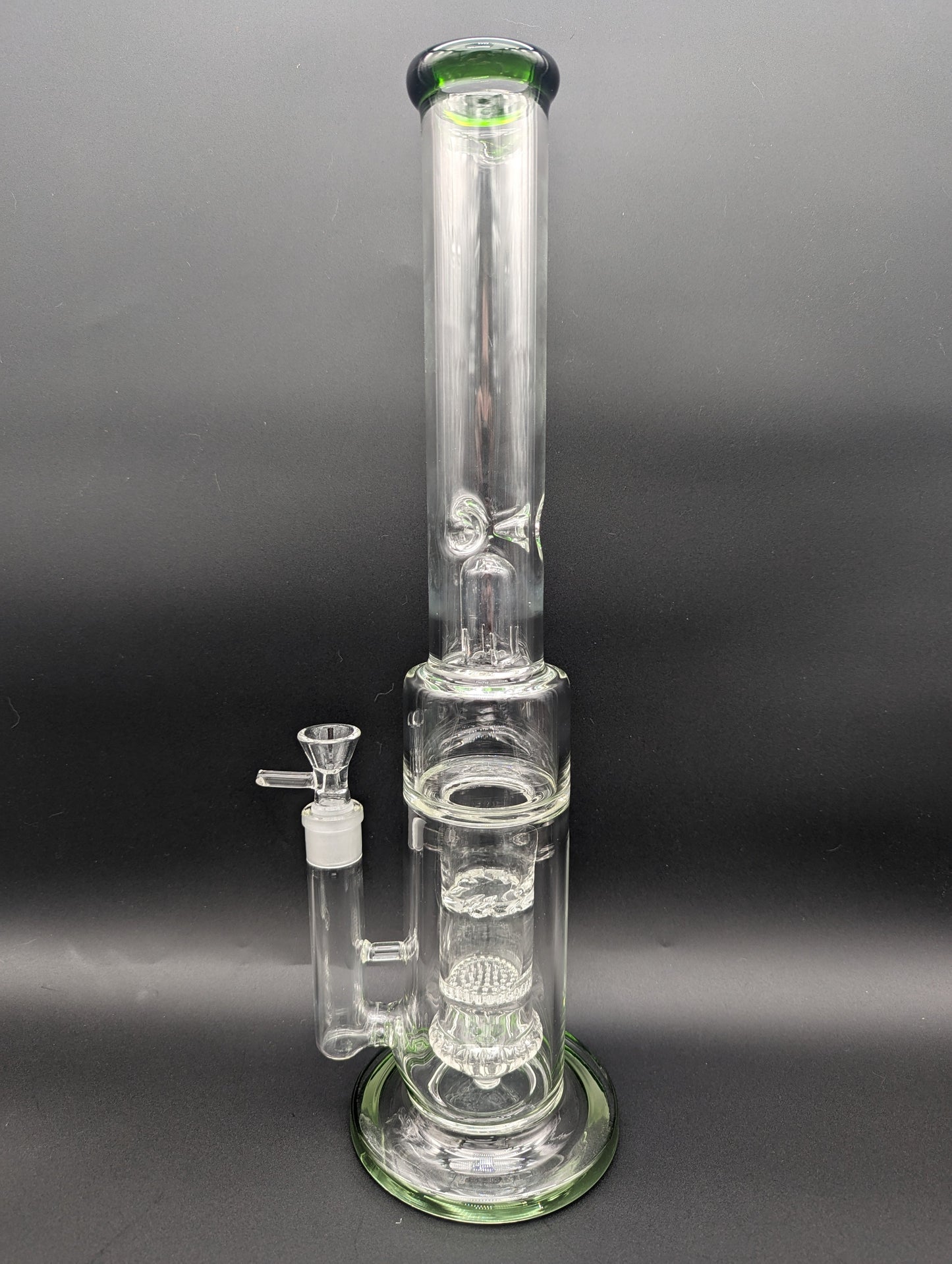 16" Triple Perc Tornado Straight Tube Bong