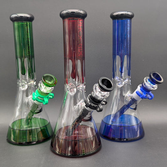 10" Color Drip Beaker Bong