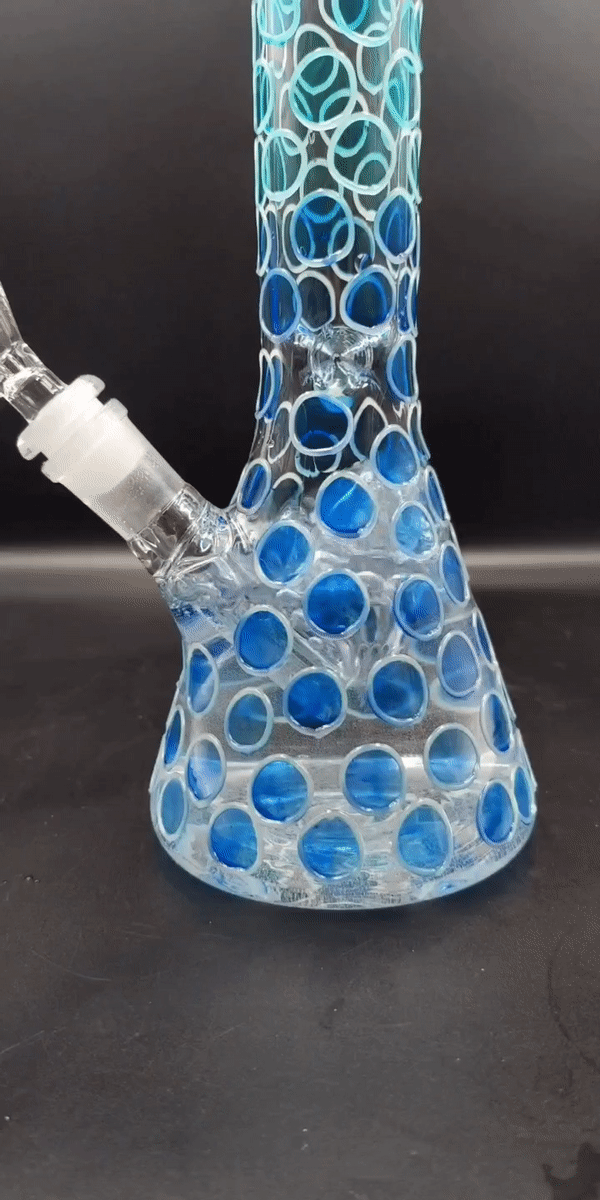 10" Glow in the Dark Bubble Beaker Bong-Avernic Smoke Shop