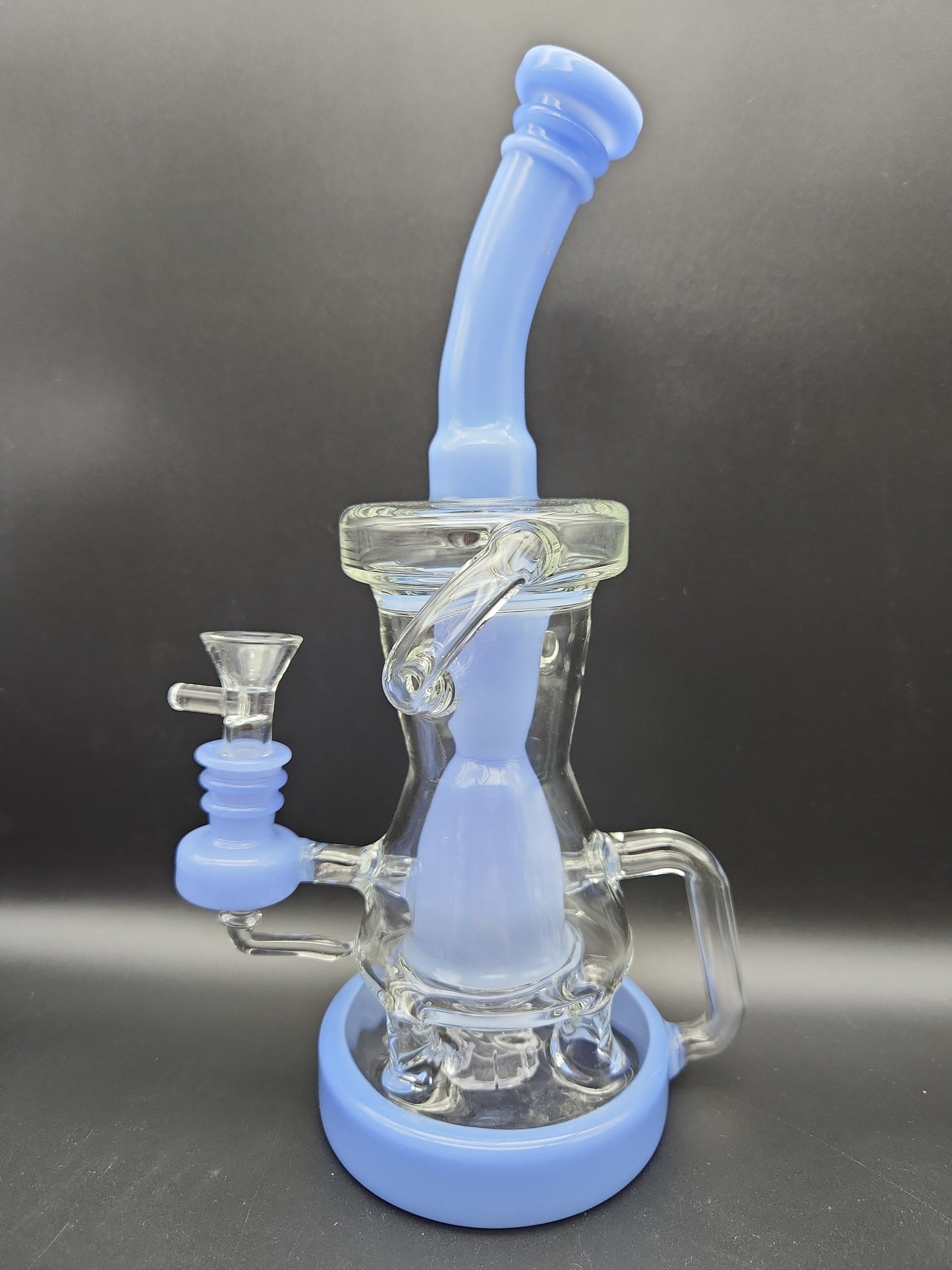 10.5" Four Pillar Hollow foot Recycler - Avernic Smoke Shop