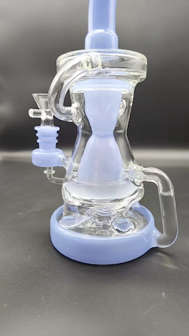 10.5" Four Pillar Hollow foot Recycler - Avernic Smoke Shop